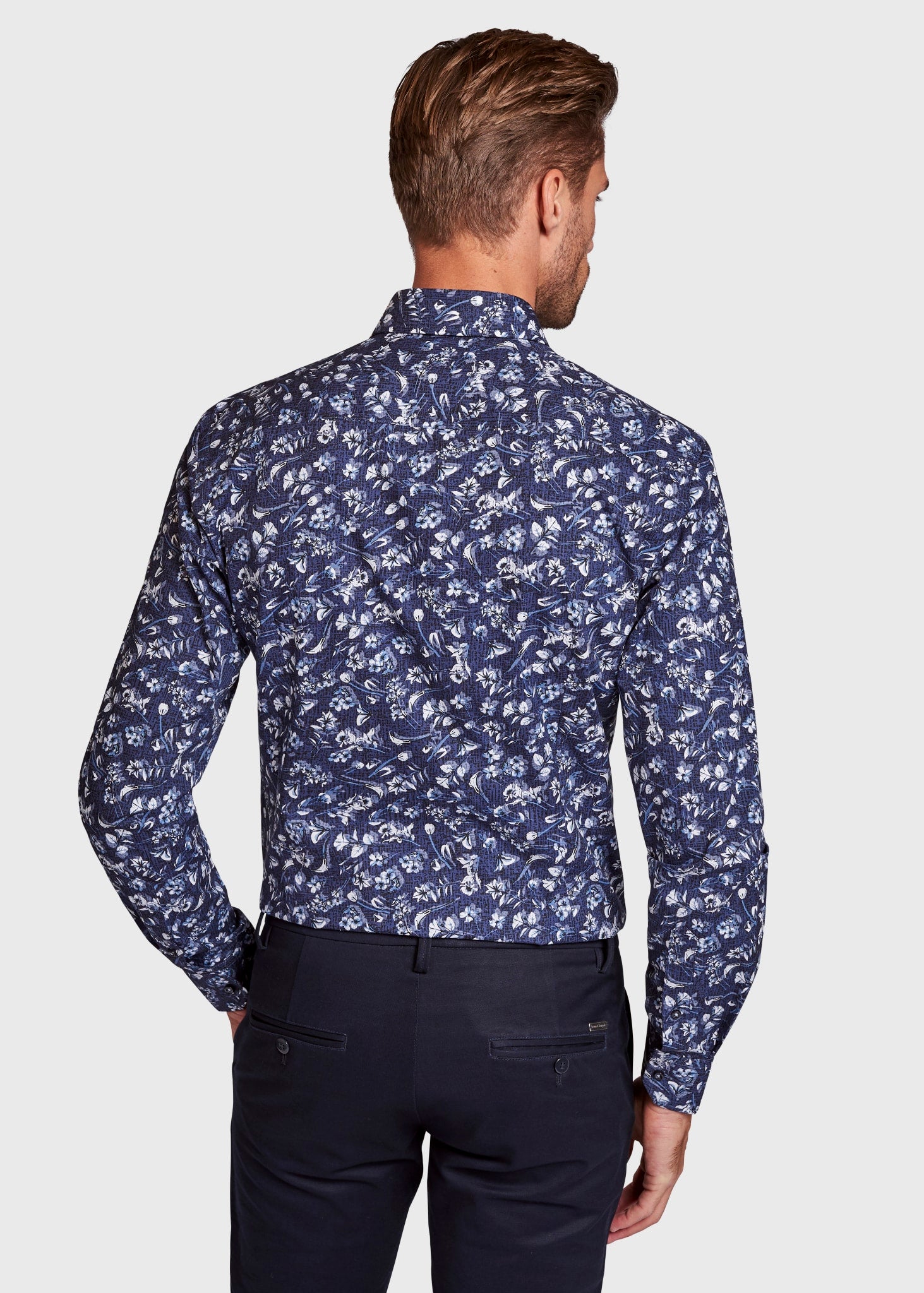 BS Karl Modern Fit Skjorta - Dark Blue