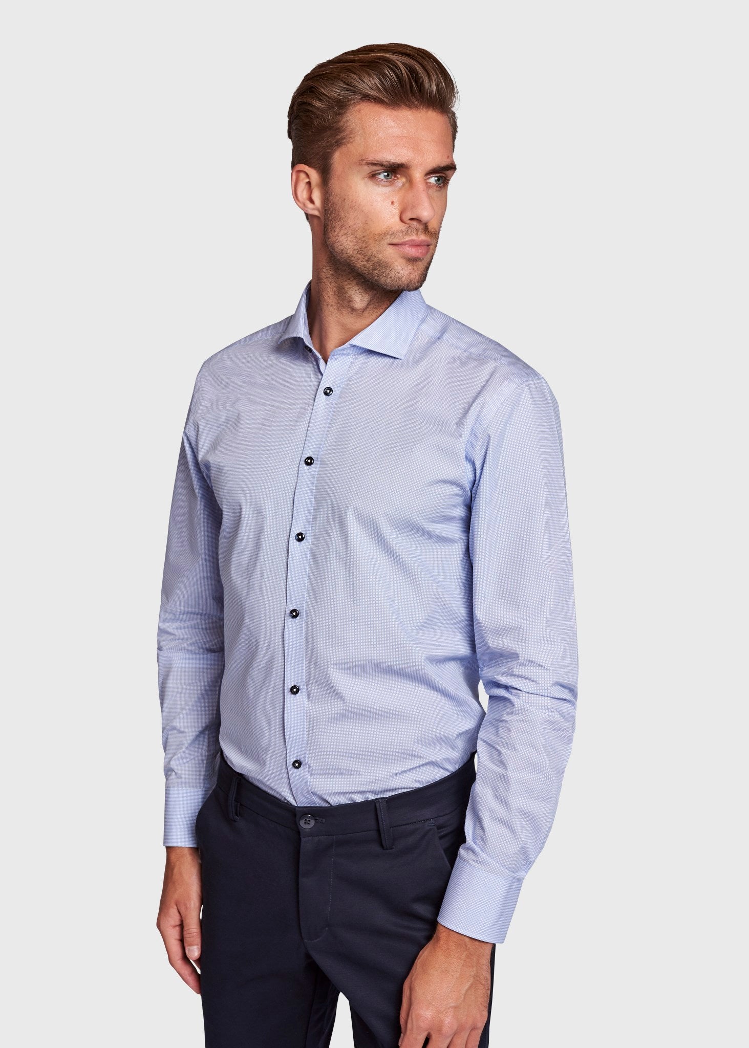 BS Konfogbia Modern Fit Skjorta - Blå