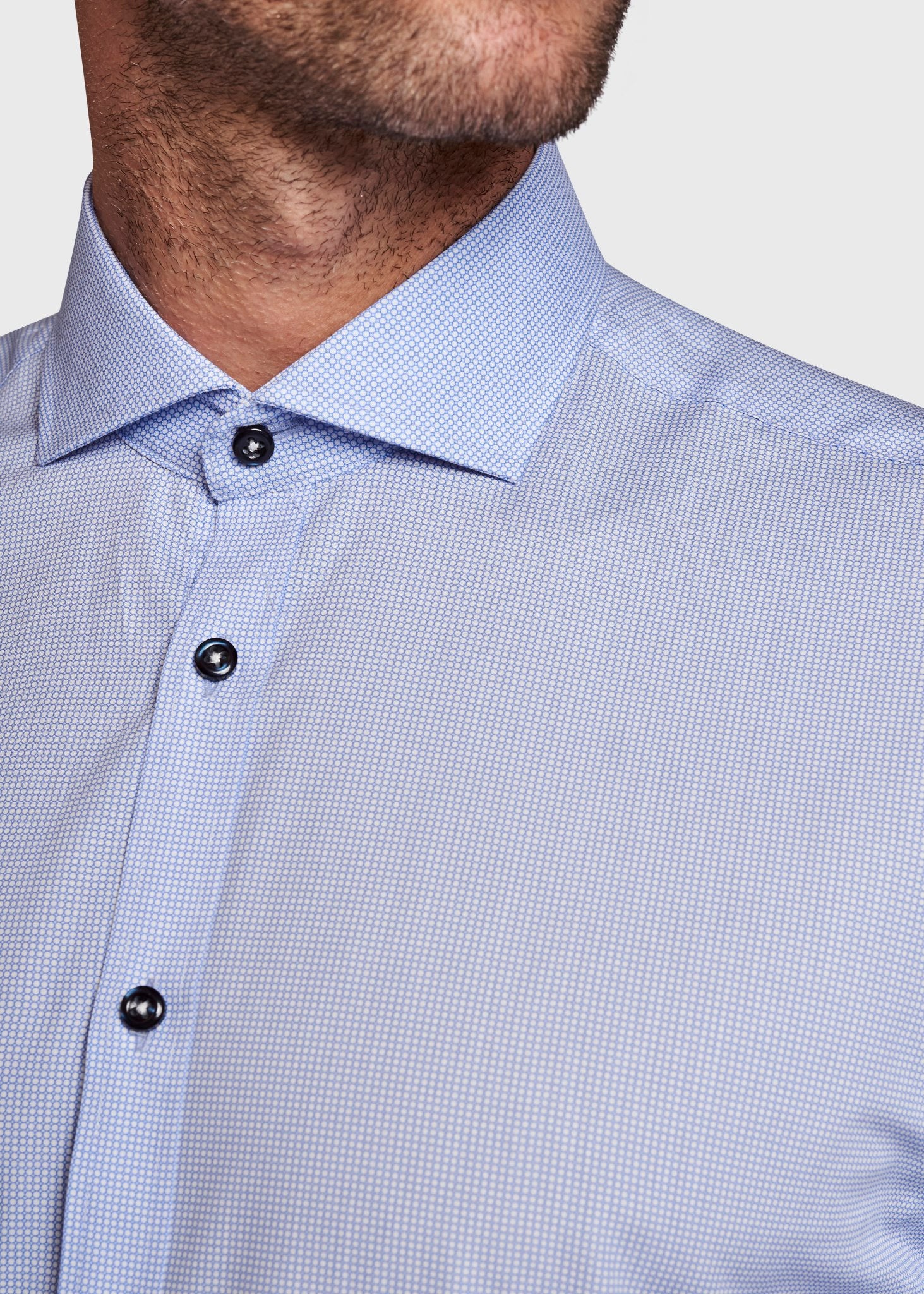 BS Konfogbia Modern Fit Skjorta - Blå