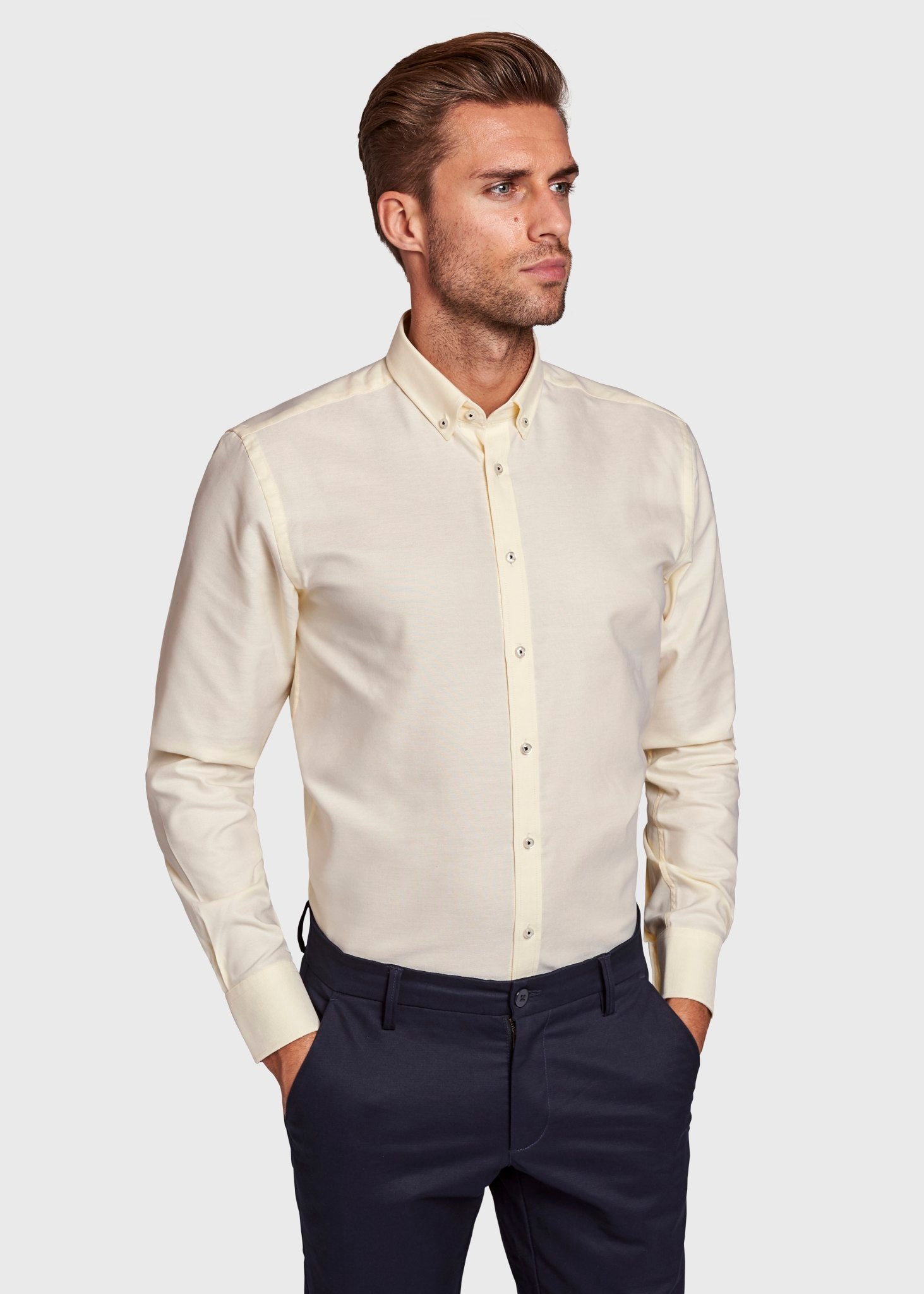 BS Muller Modern Fit Skjorta - Yellow