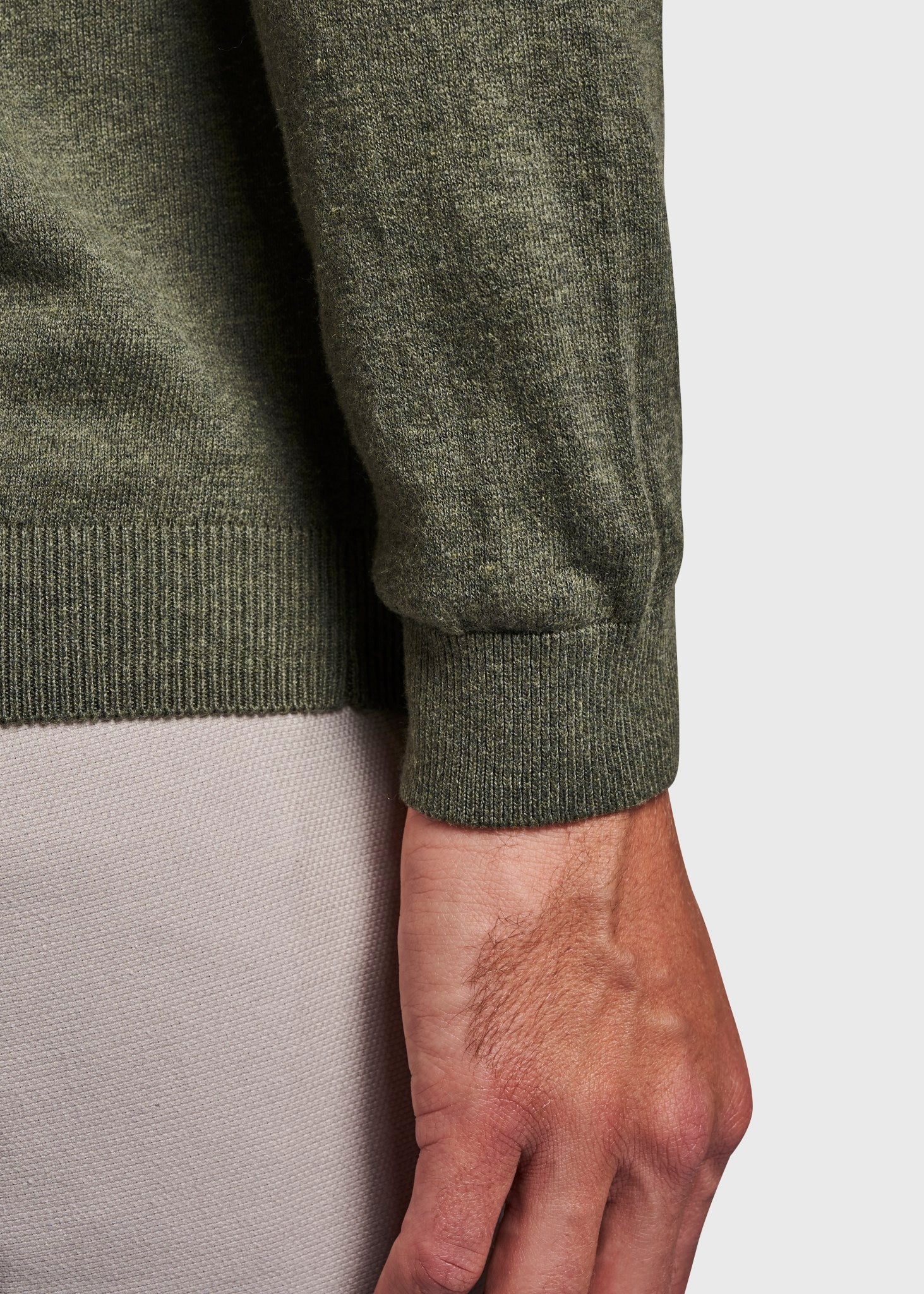 BS Gaspard Regular Fit Stickad Tröja - Army
