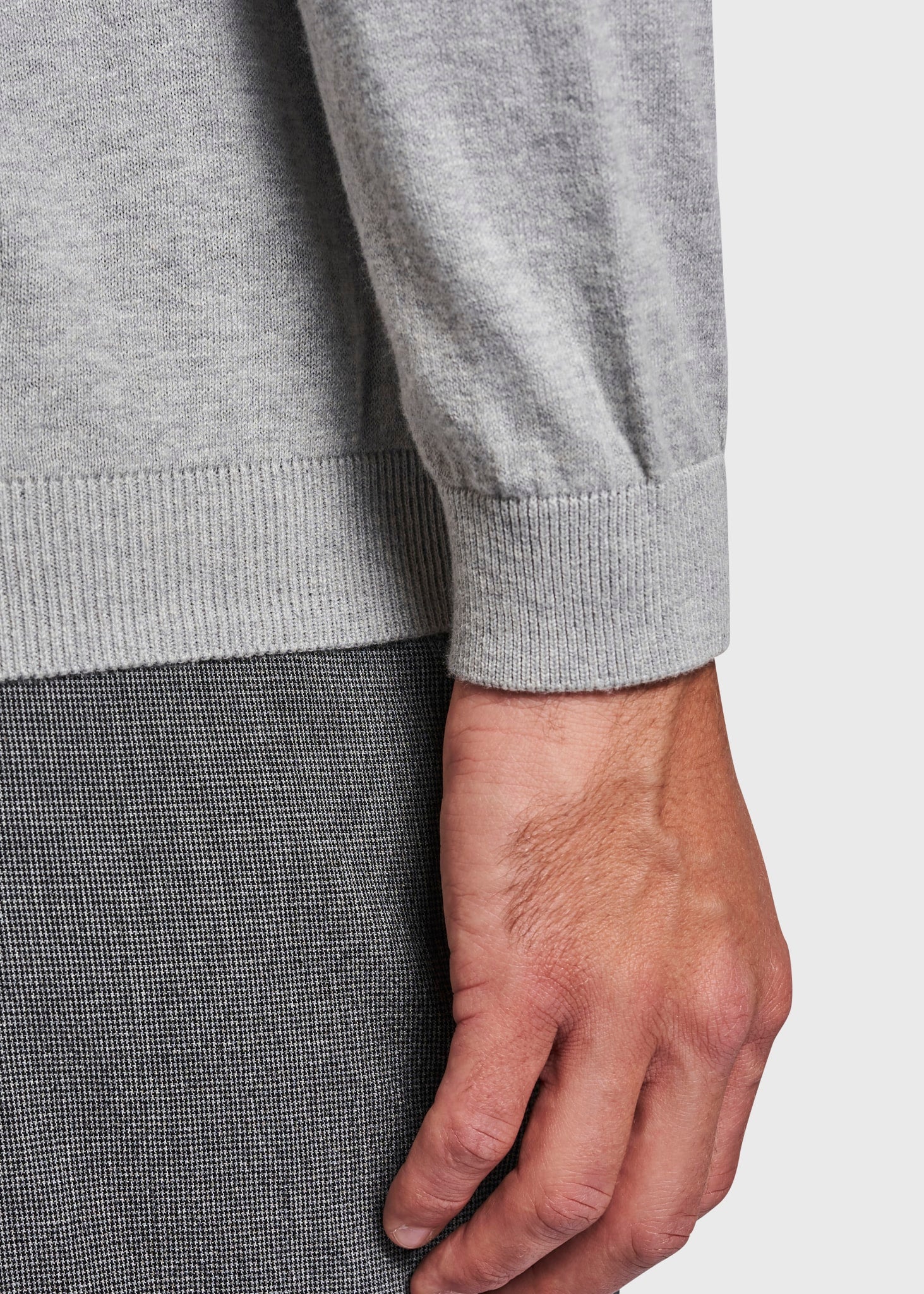 BS Gaspard Regular Fit Stickad Tröja - Grey