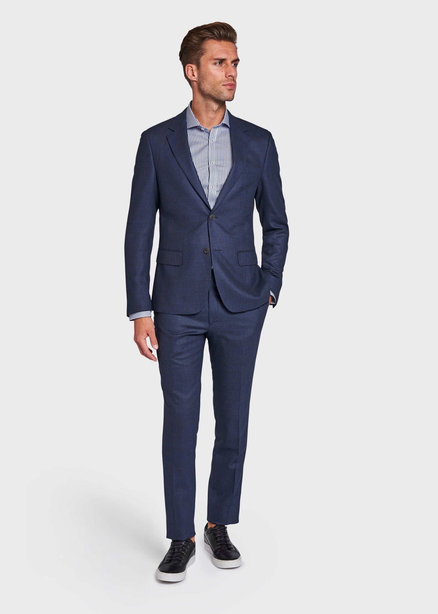 BS Abruzzo Slim Fit Kavaj - Marinblå