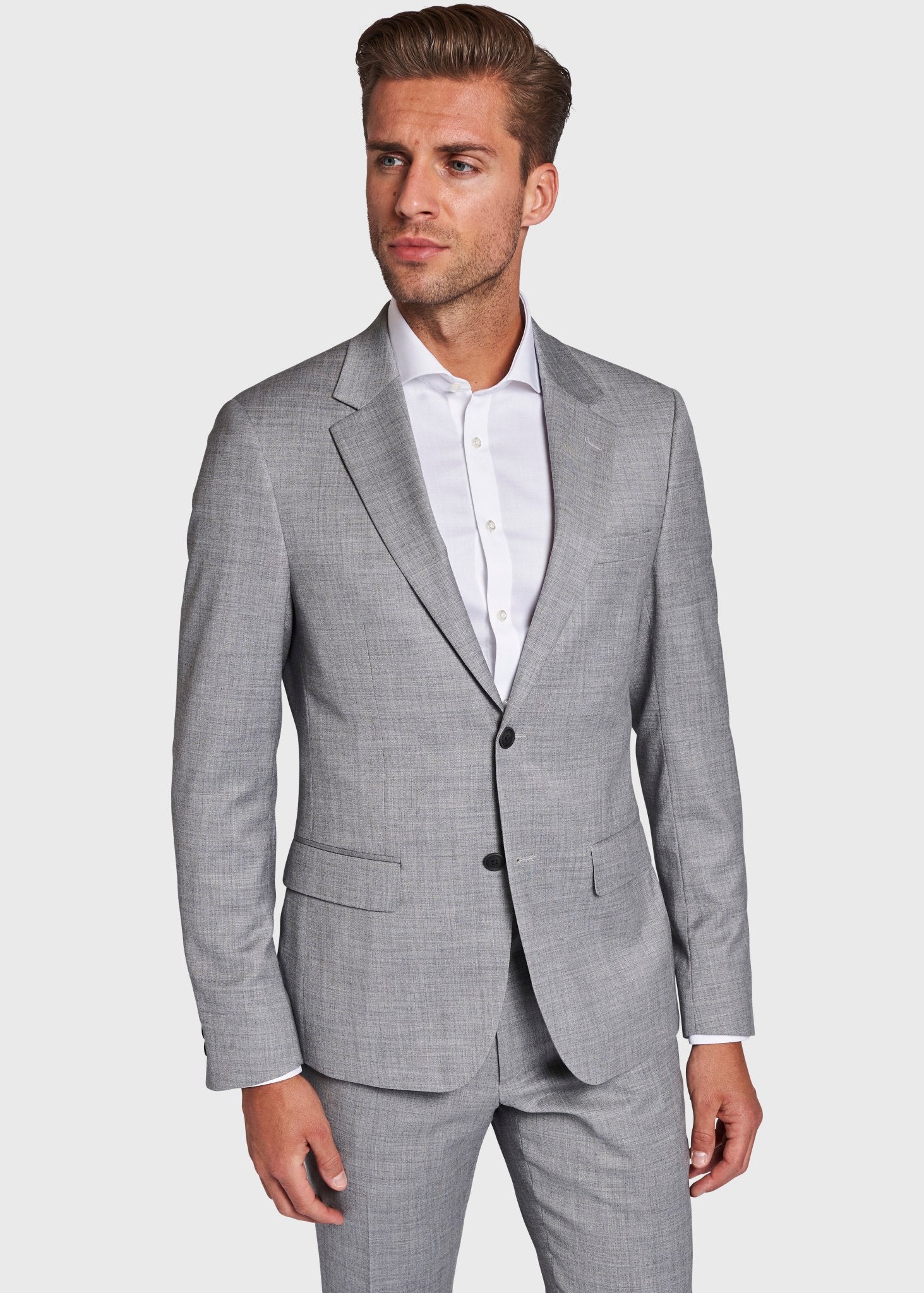 BS Alsace Slim Fit Kavaj - Grå