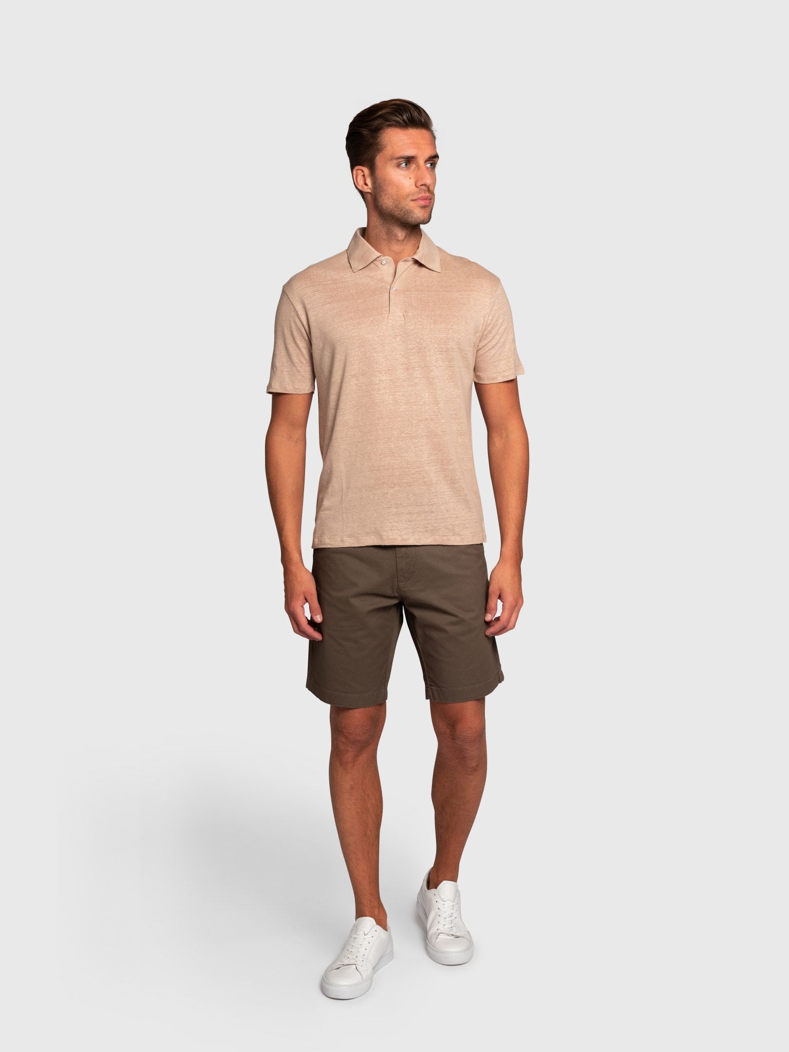 BS Bart Regular Fit Pikétröja - Sand