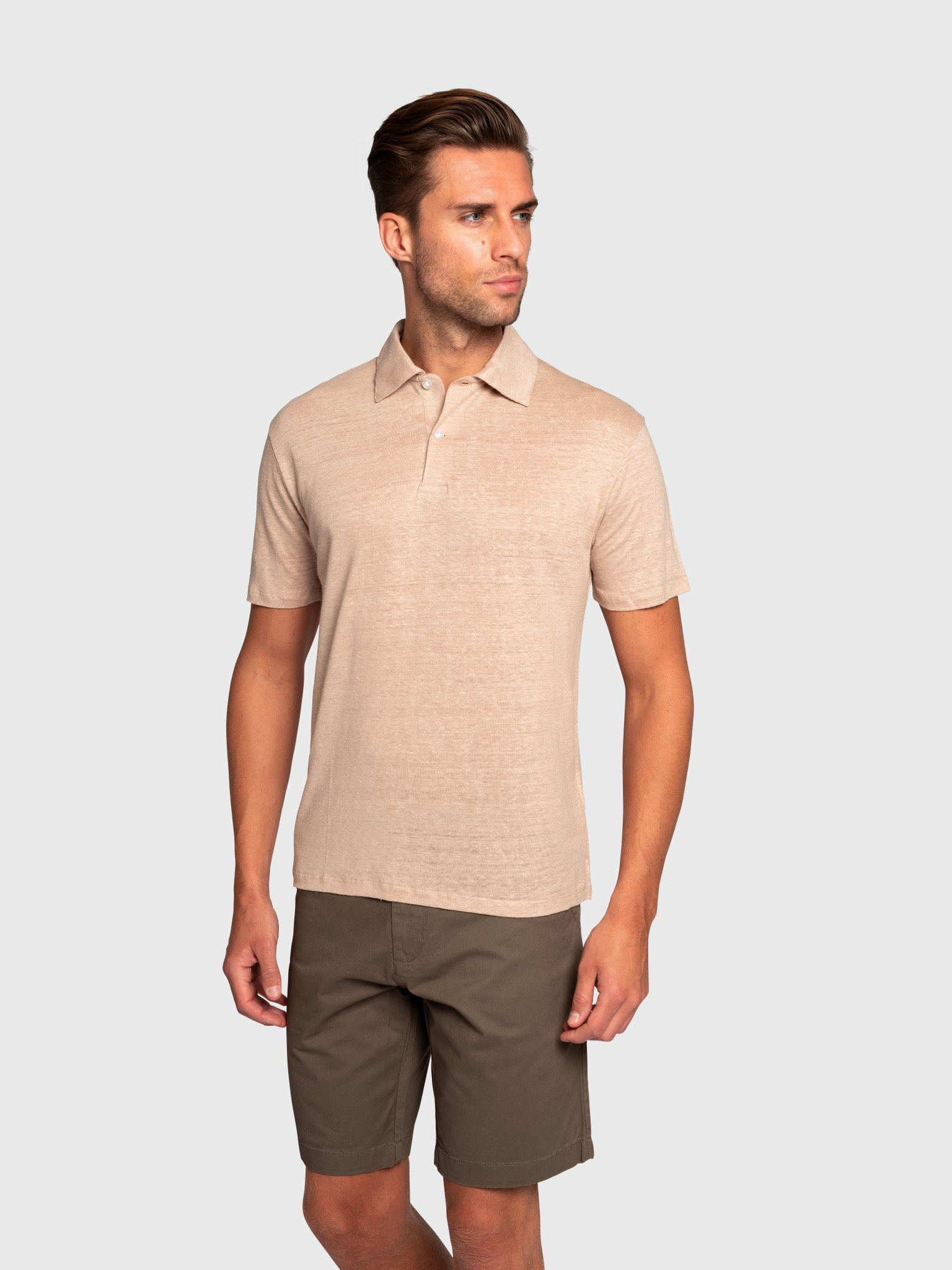 BS Bart Regular Fit Pikétröja - Sand