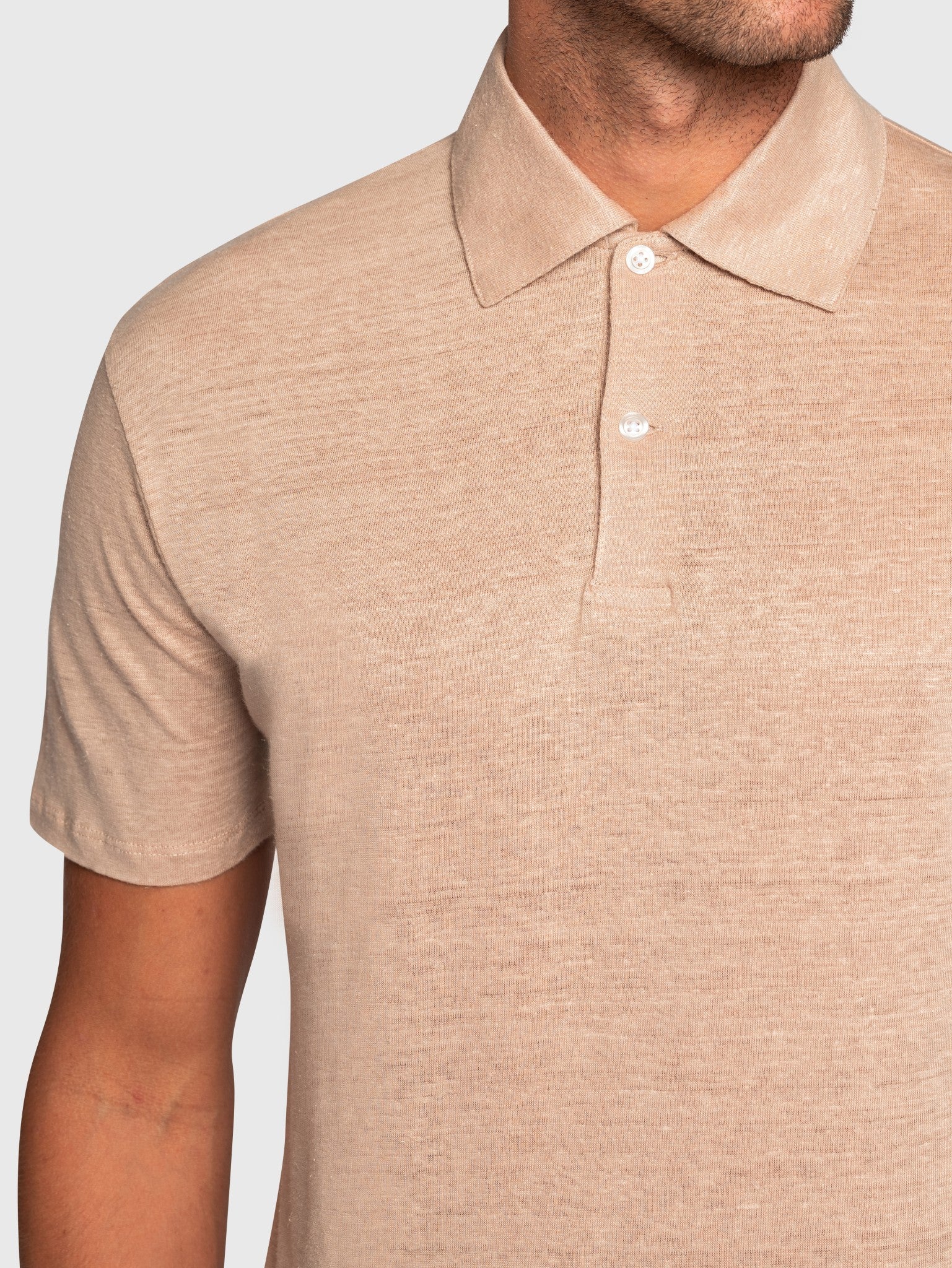 BS Bart Regular Fit Pikétröja - Sand