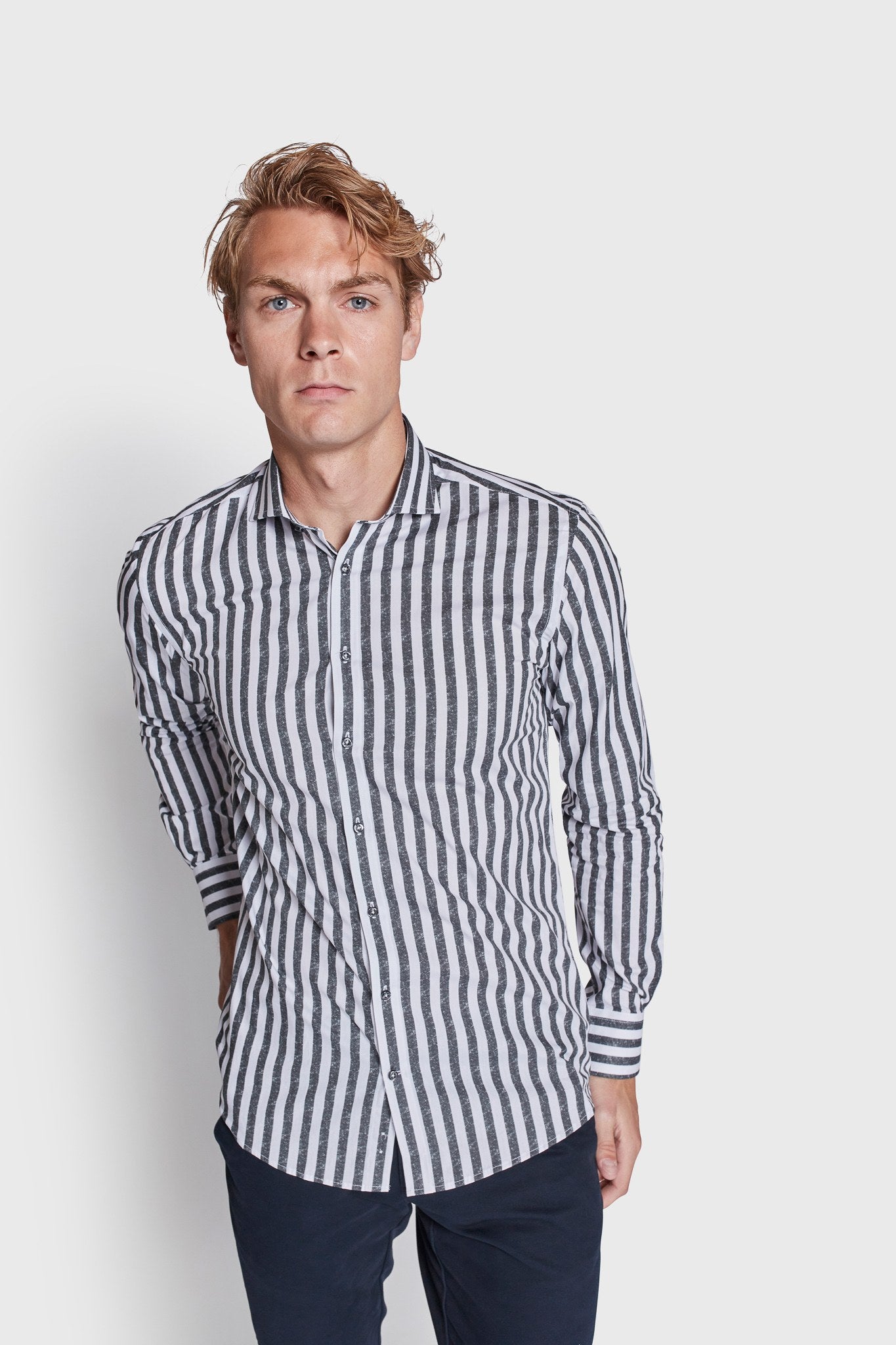 BS Telford Slim Fit Skjorta - Grön