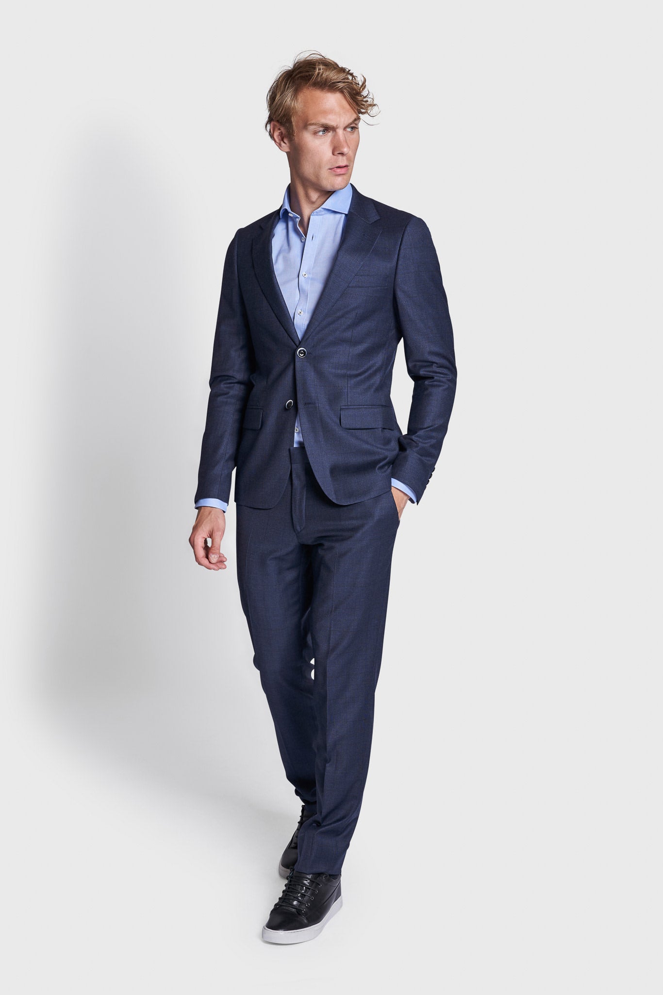 BS Josty Slim Fit Kavaj - Marinblå