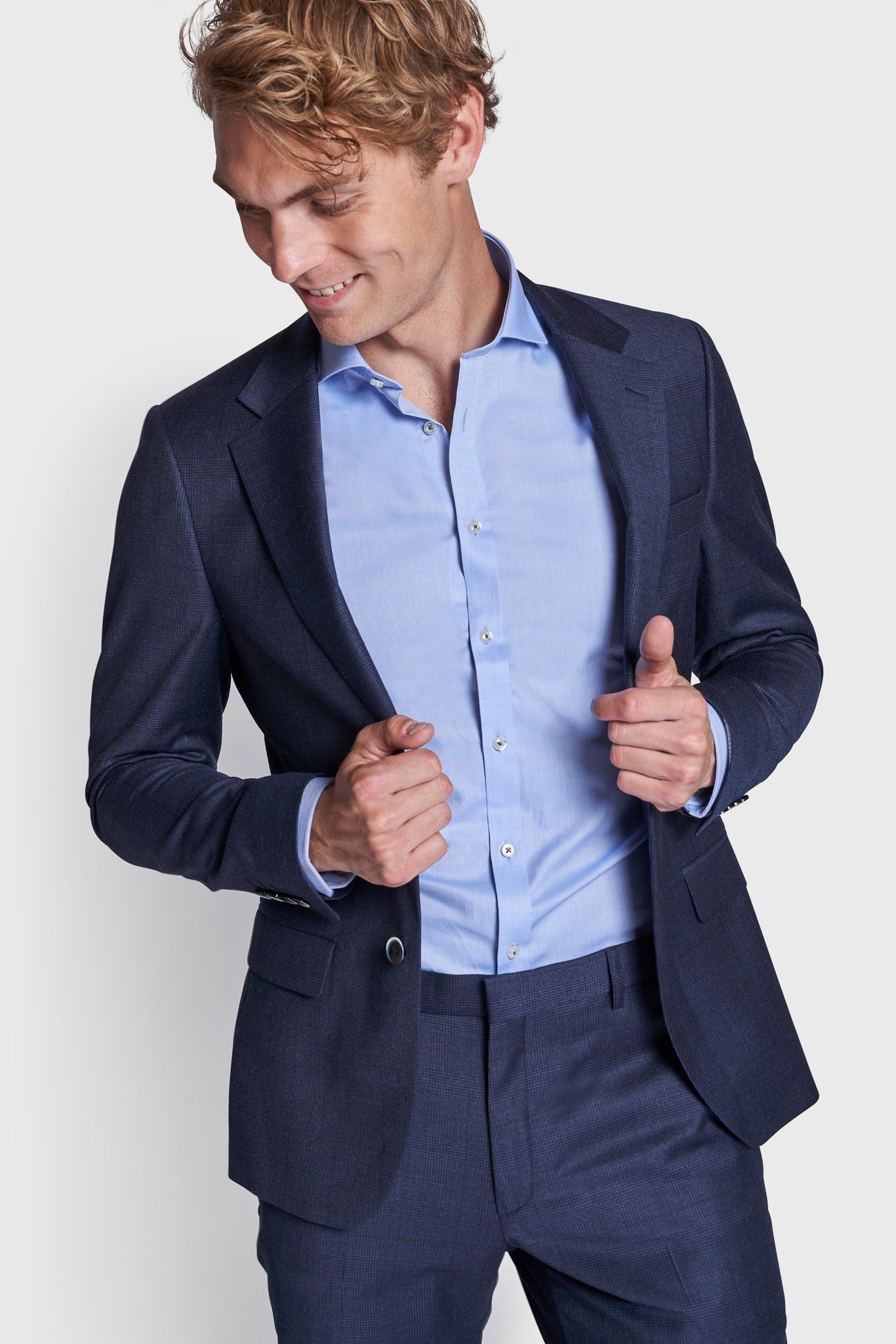 BS Josty Slim Fit Kavaj - Marinblå