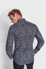 BS Jackson Slim Fit Skjorta - Navy