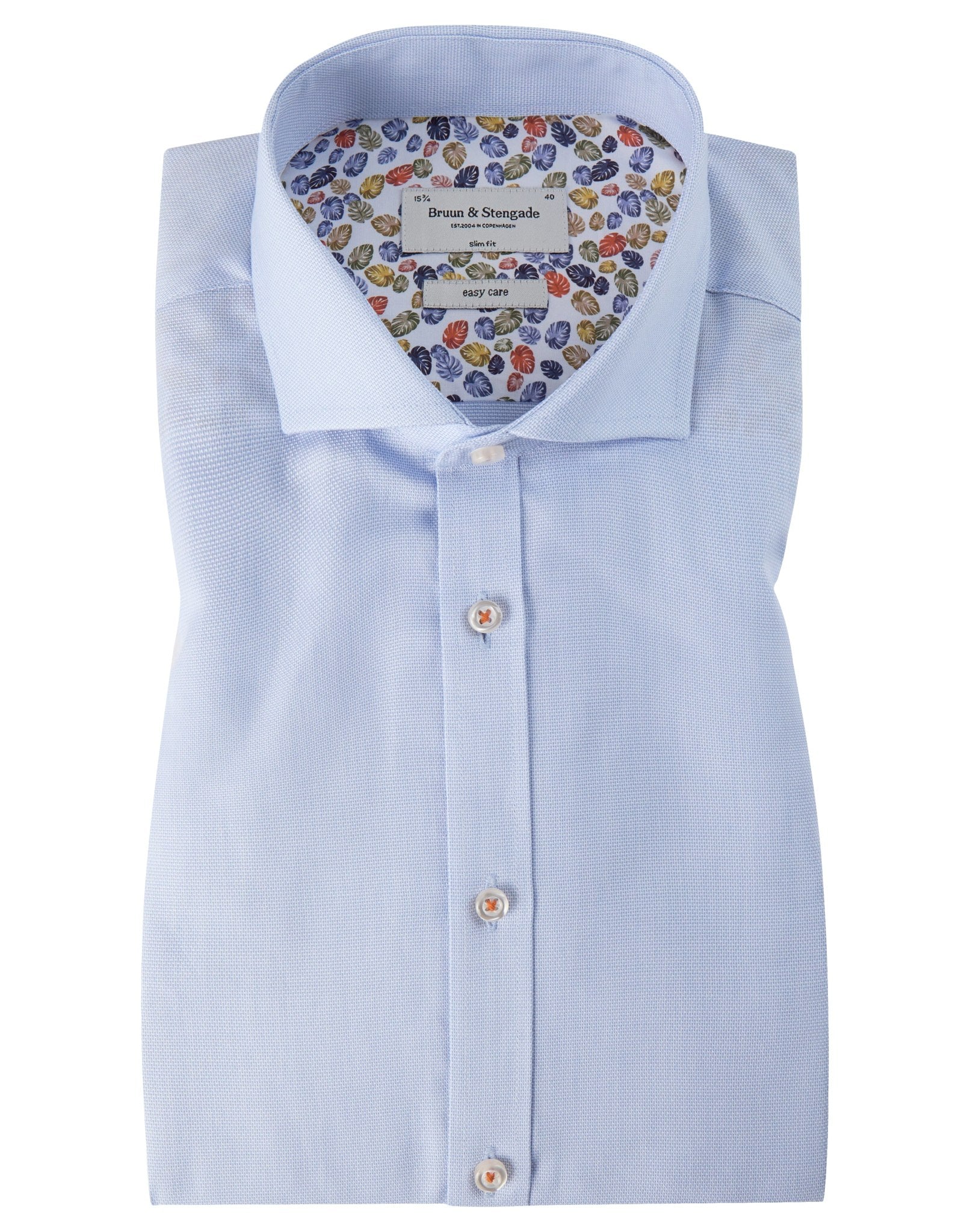 BS Bolen Slim Fit Skjorta - Ljusblå