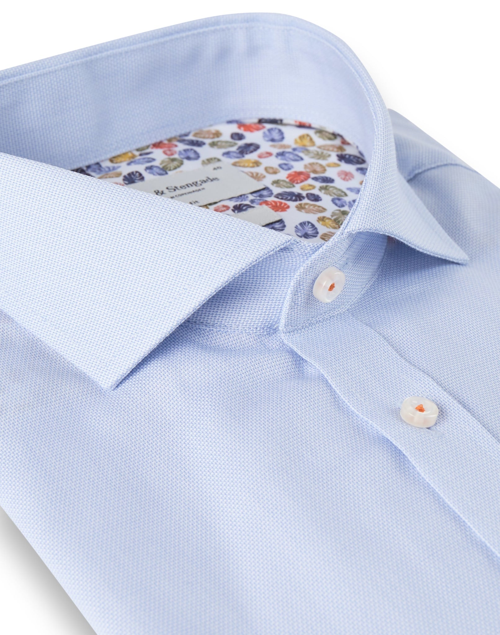 BS Bolen Slim Fit Skjorta - Ljusblå