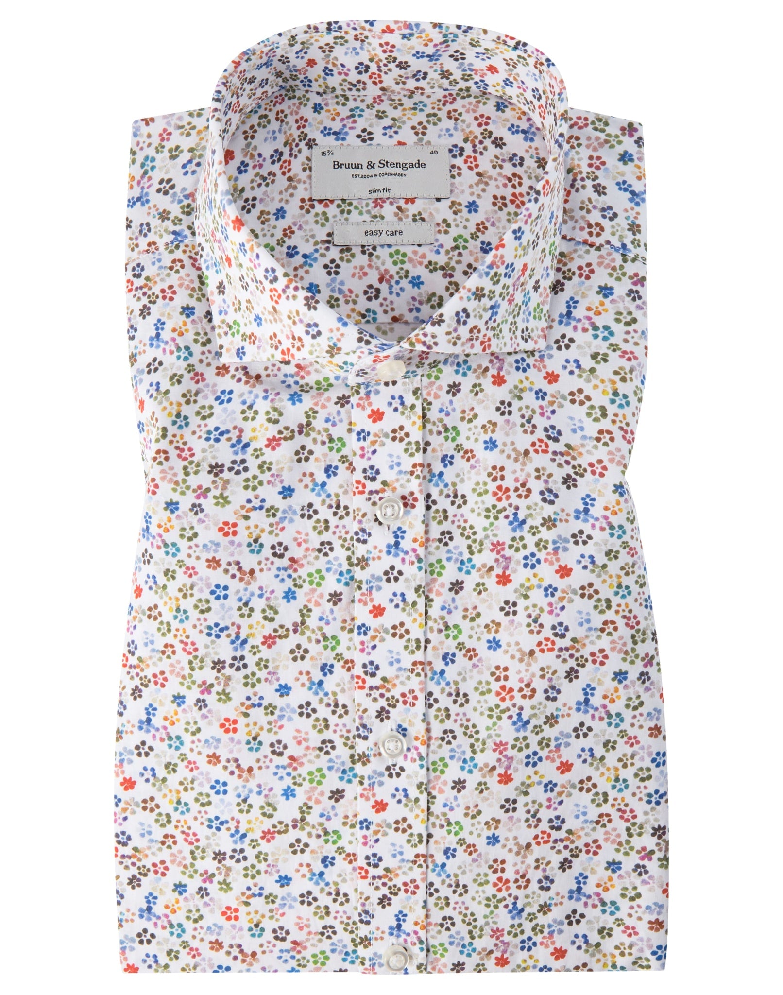 BS Mayer Slim Fit Skjorta - White