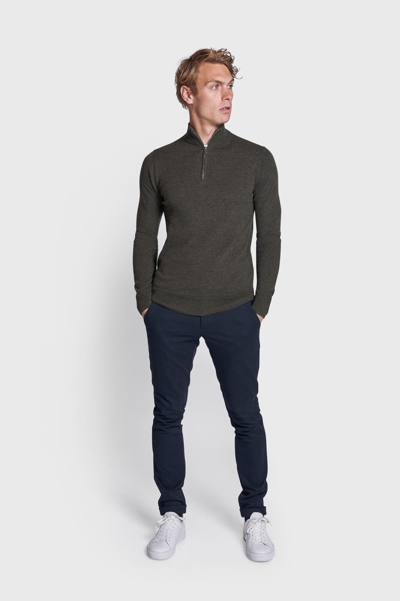 BS Paire Regular Fit Stickad tröja - Green