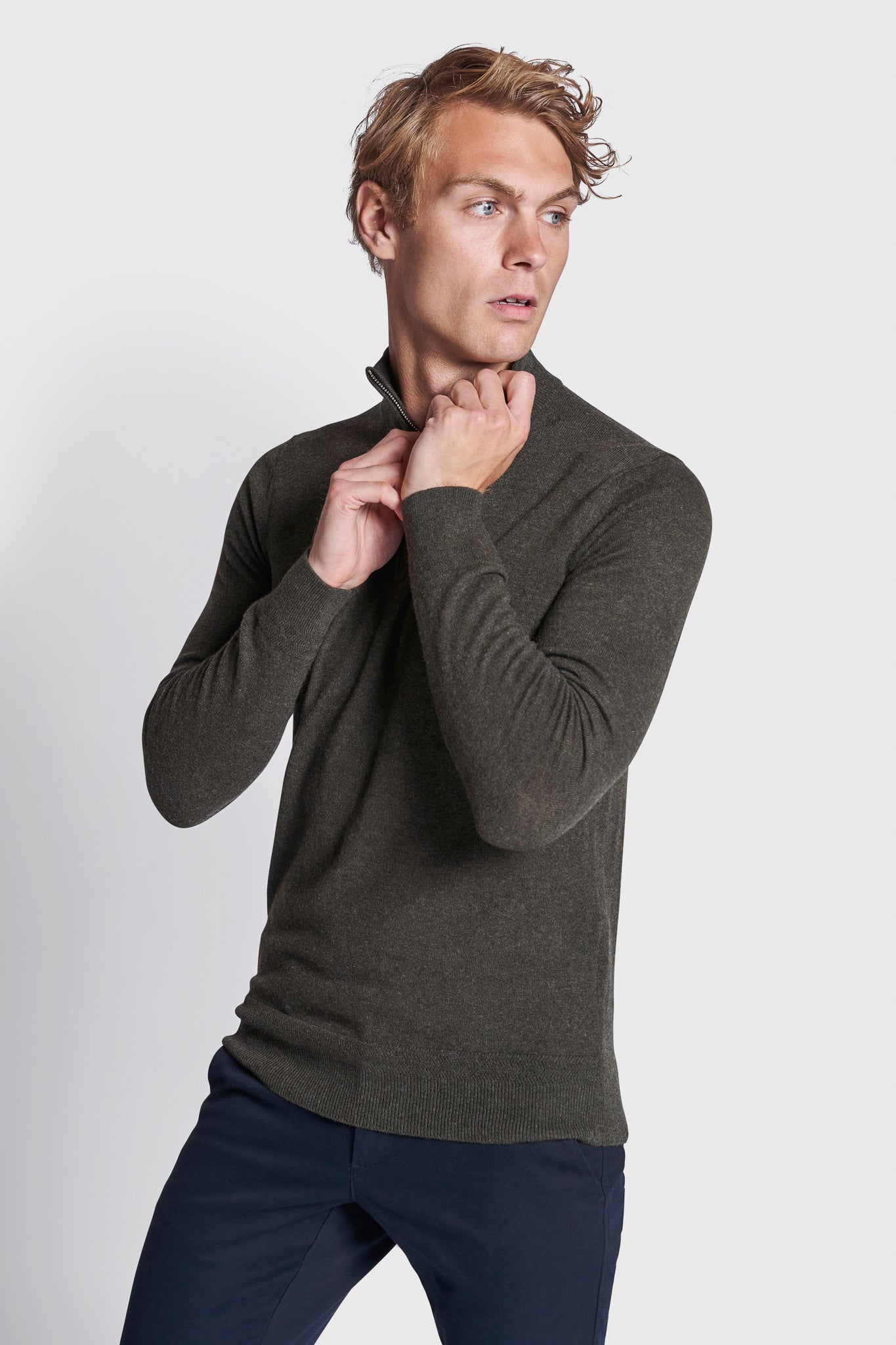 BS Paire Regular Fit Stickad tröja - Green