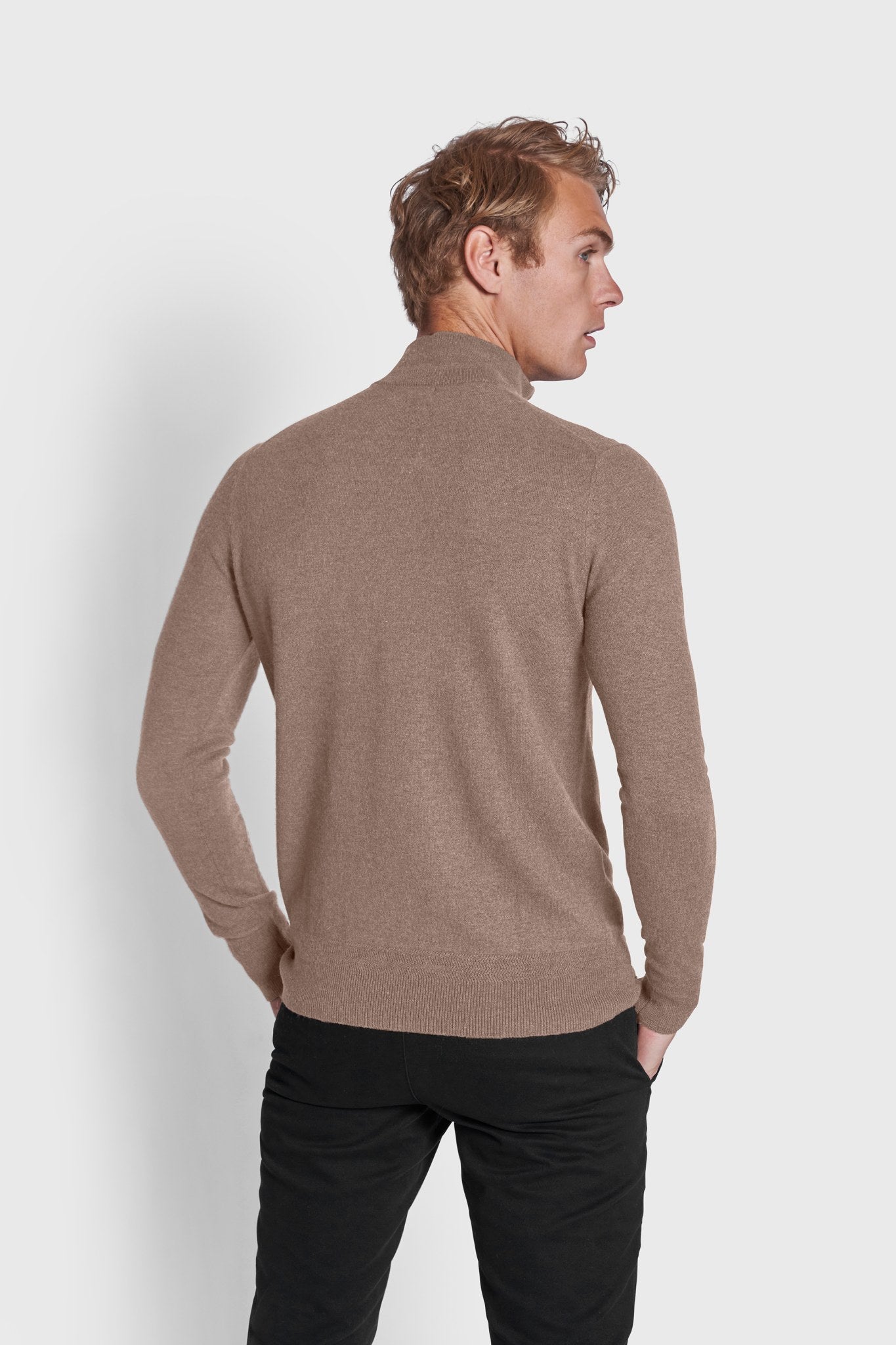 BS Paire Regular Fit Stickad tröja - Sand