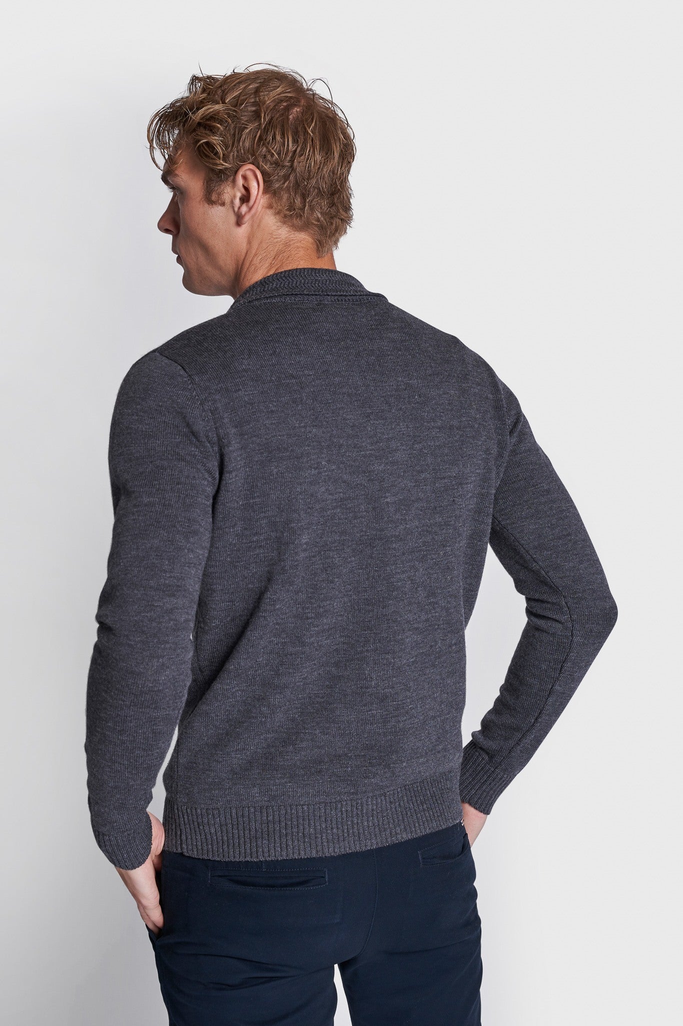 BS Isner Regular Fit Stickad Tröja - Grey