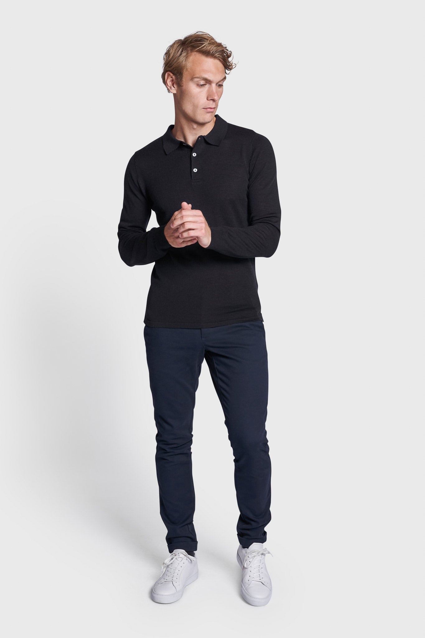 BS Rublev Regular Fit Stickad tröja - Black