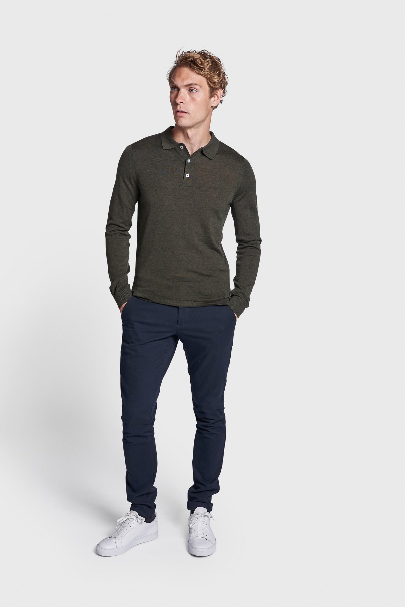 BS Rublev Regular Fit Stickad Tröja - Grön