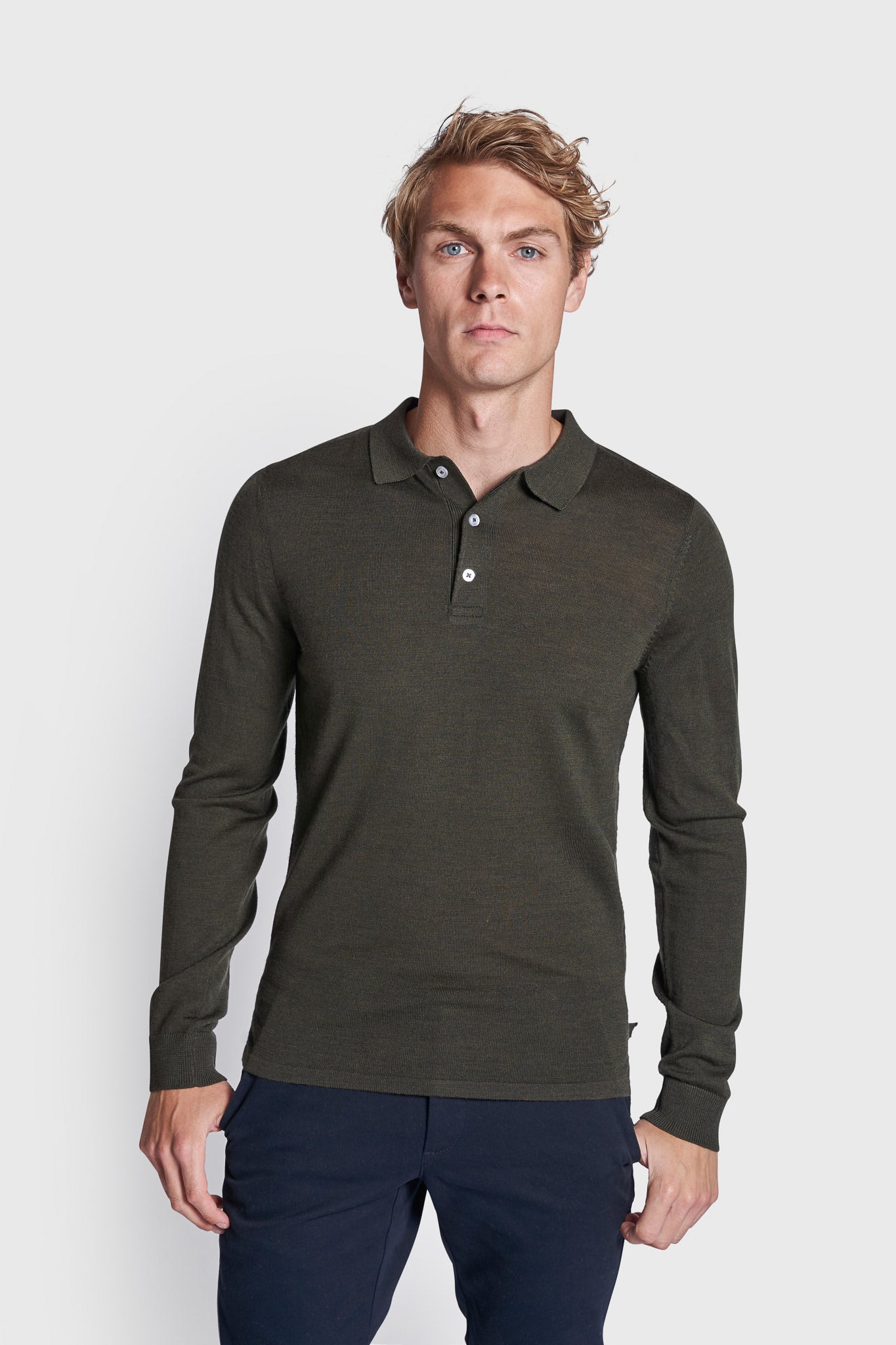 BS Rublev Regular Fit Stickad Tröja - Grön