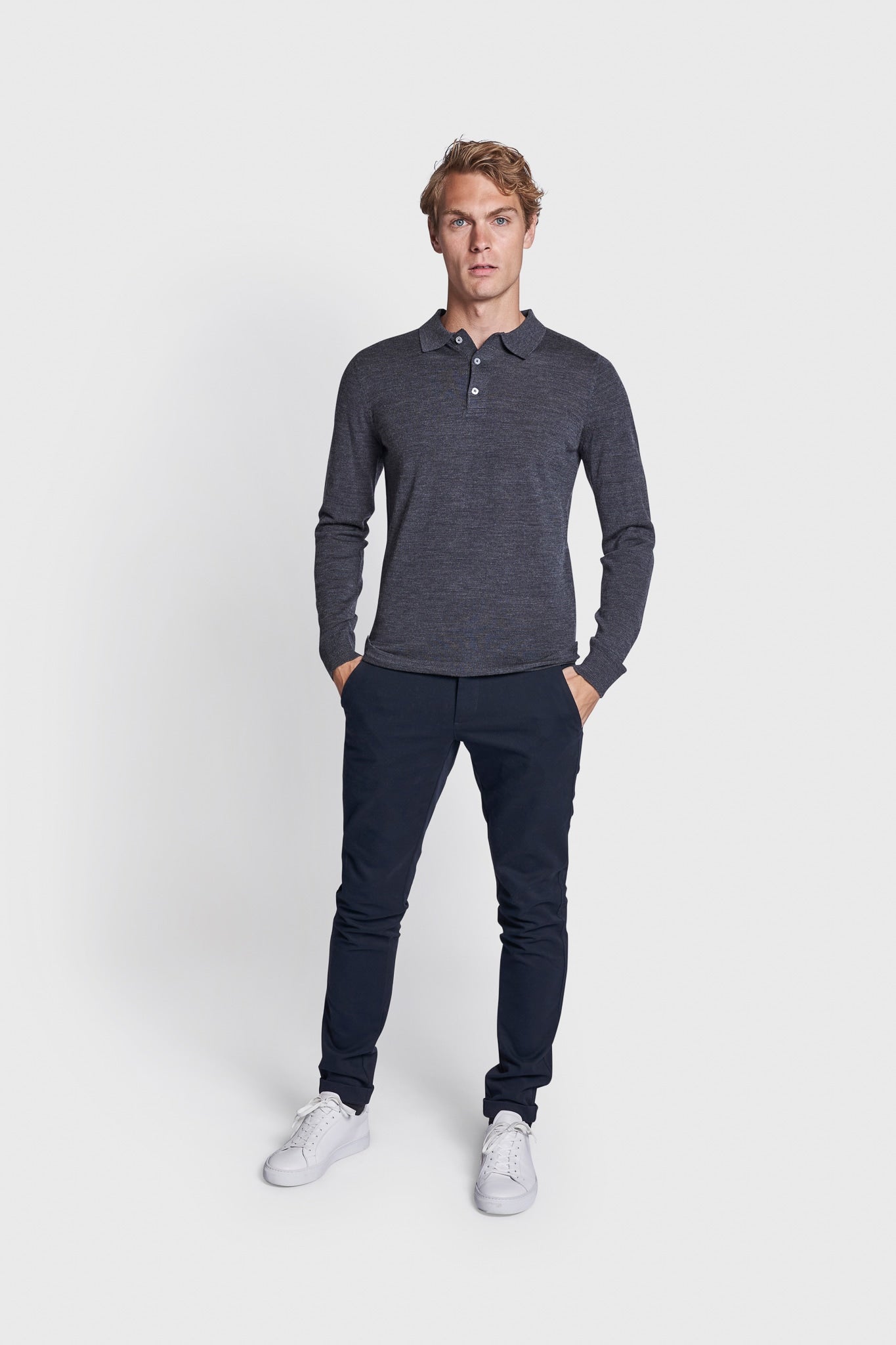 BS Rublev Regular Fit Stickad Tröja - Grå