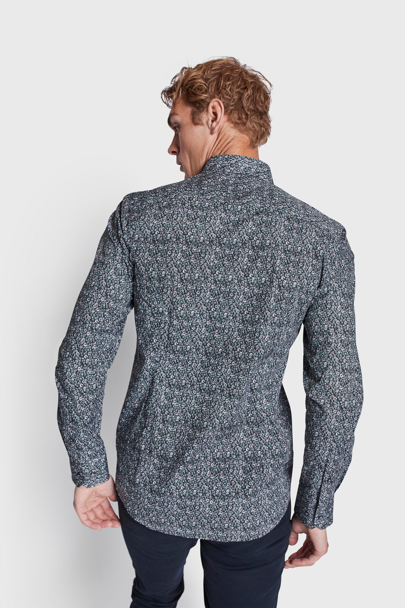 BS Lorenzo Slim Fit Skjorta - Dark Green