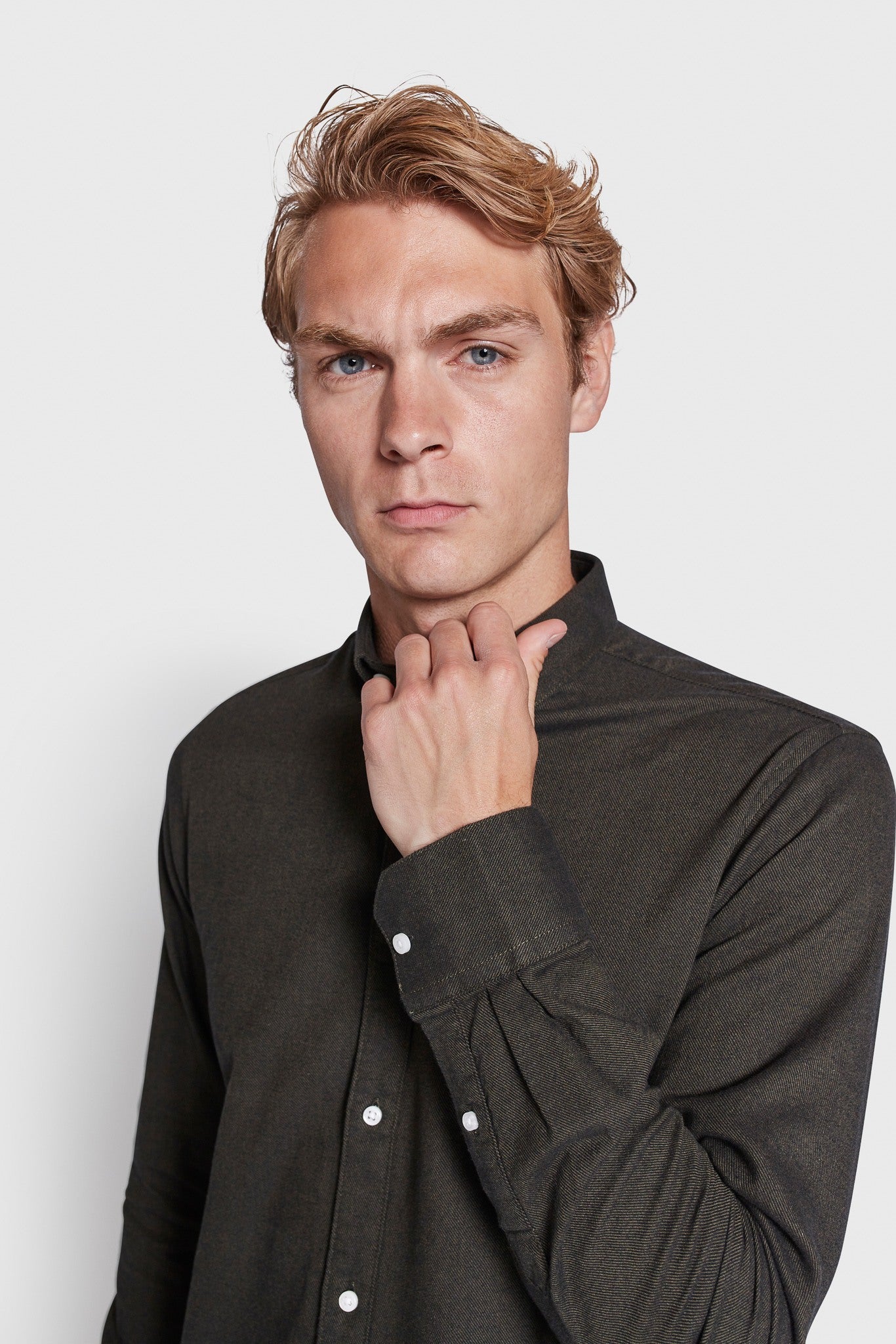 BS Jobe Casual Slim Fit Skjorta - Dark Green