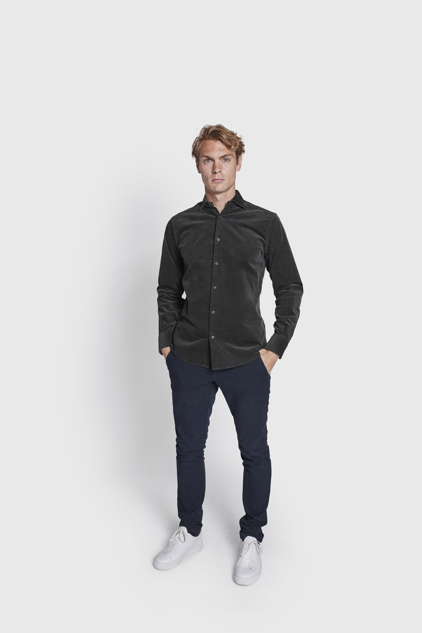 BS Assan Casual Slim Fit Skjorta - Grön