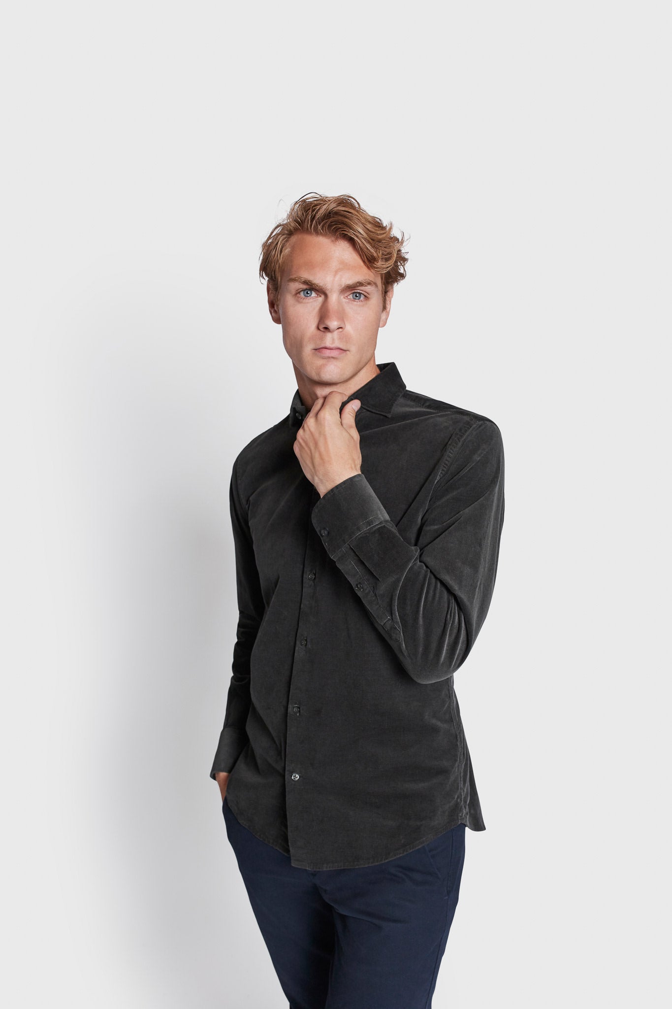 BS Assan Casual Slim Fit Skjorta - Grön