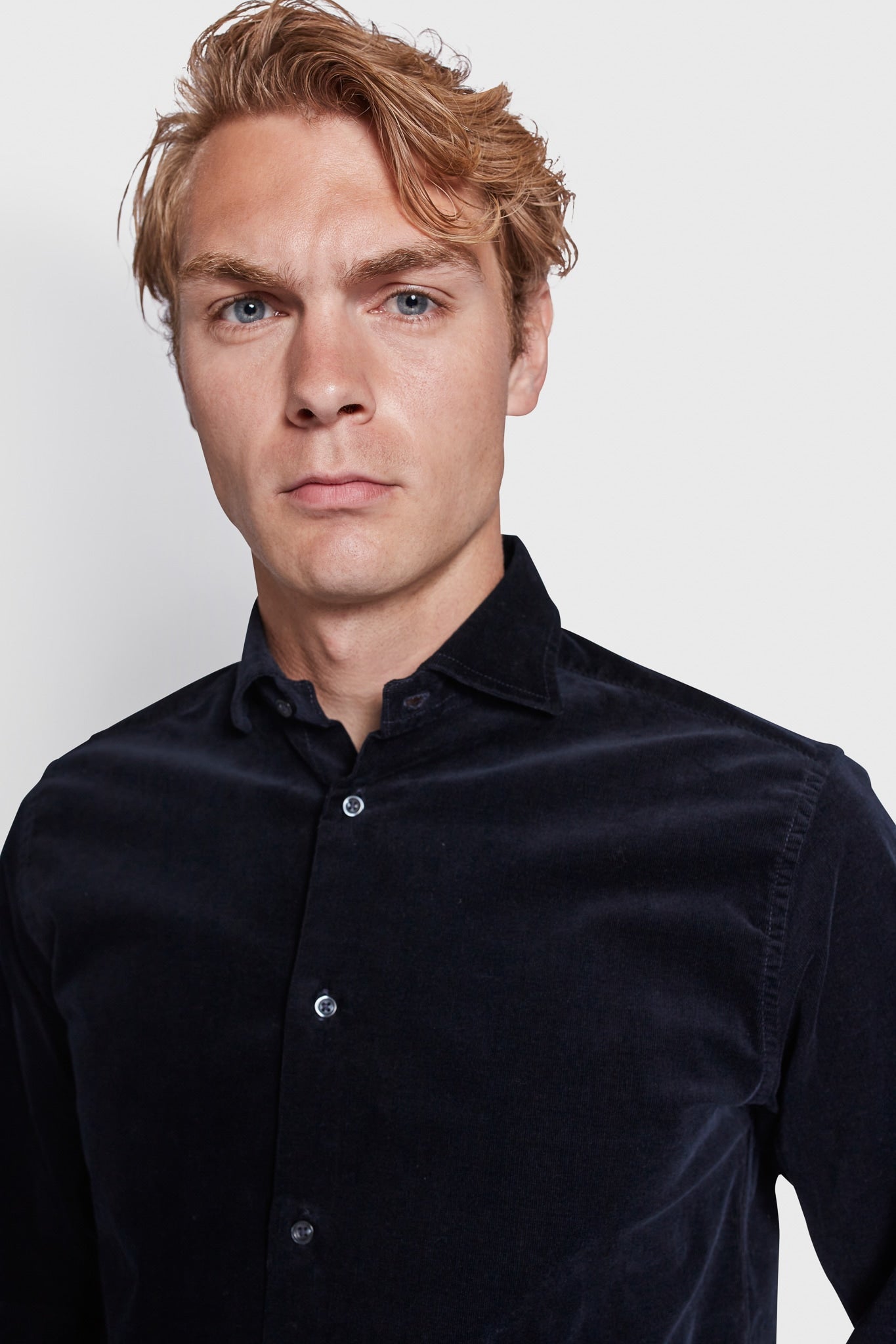 BS Assan Casual Slim Fit Skjorta - Navy