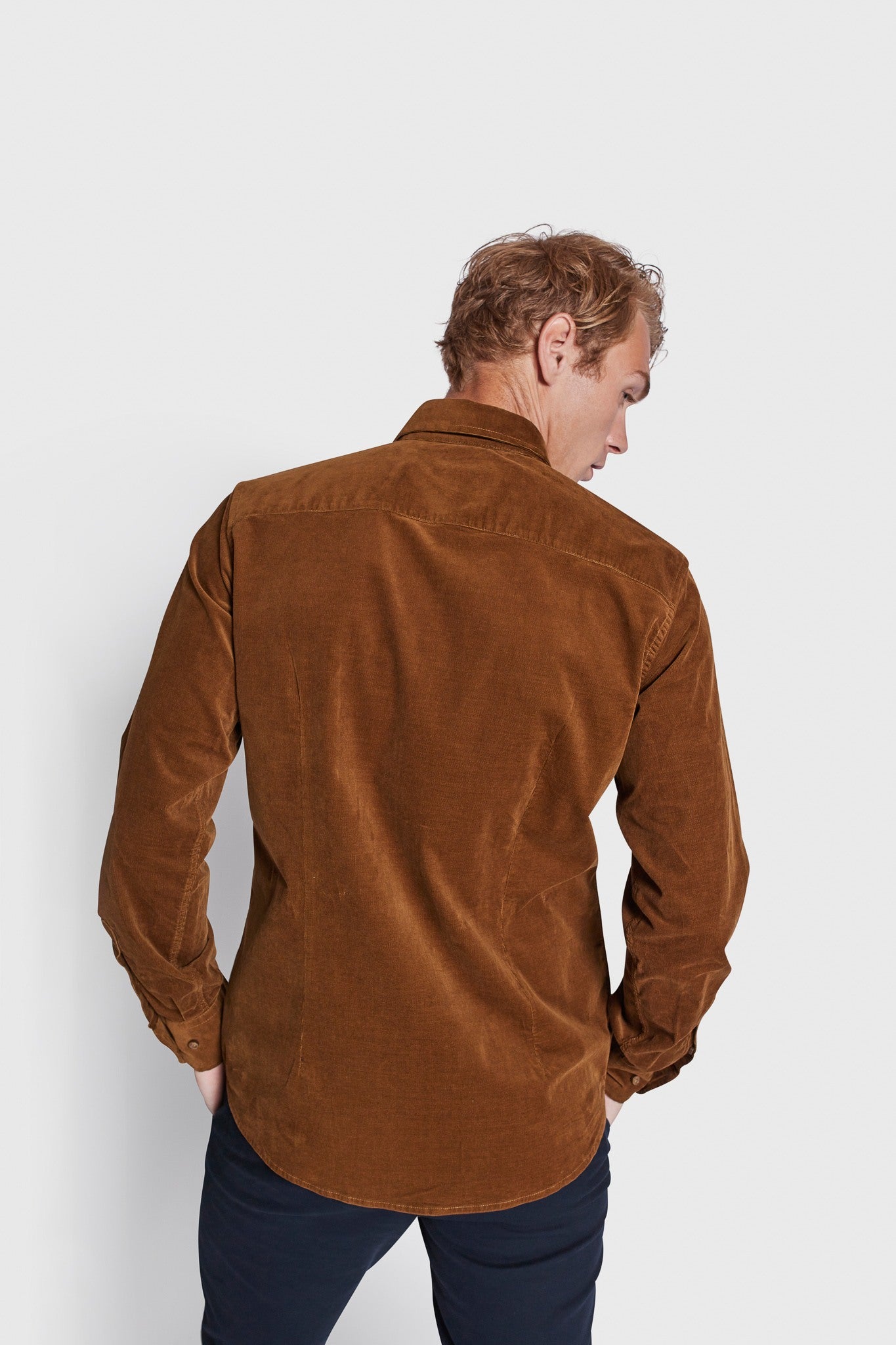 BS Assan Casual Slim Fit Skjorta - Ockra