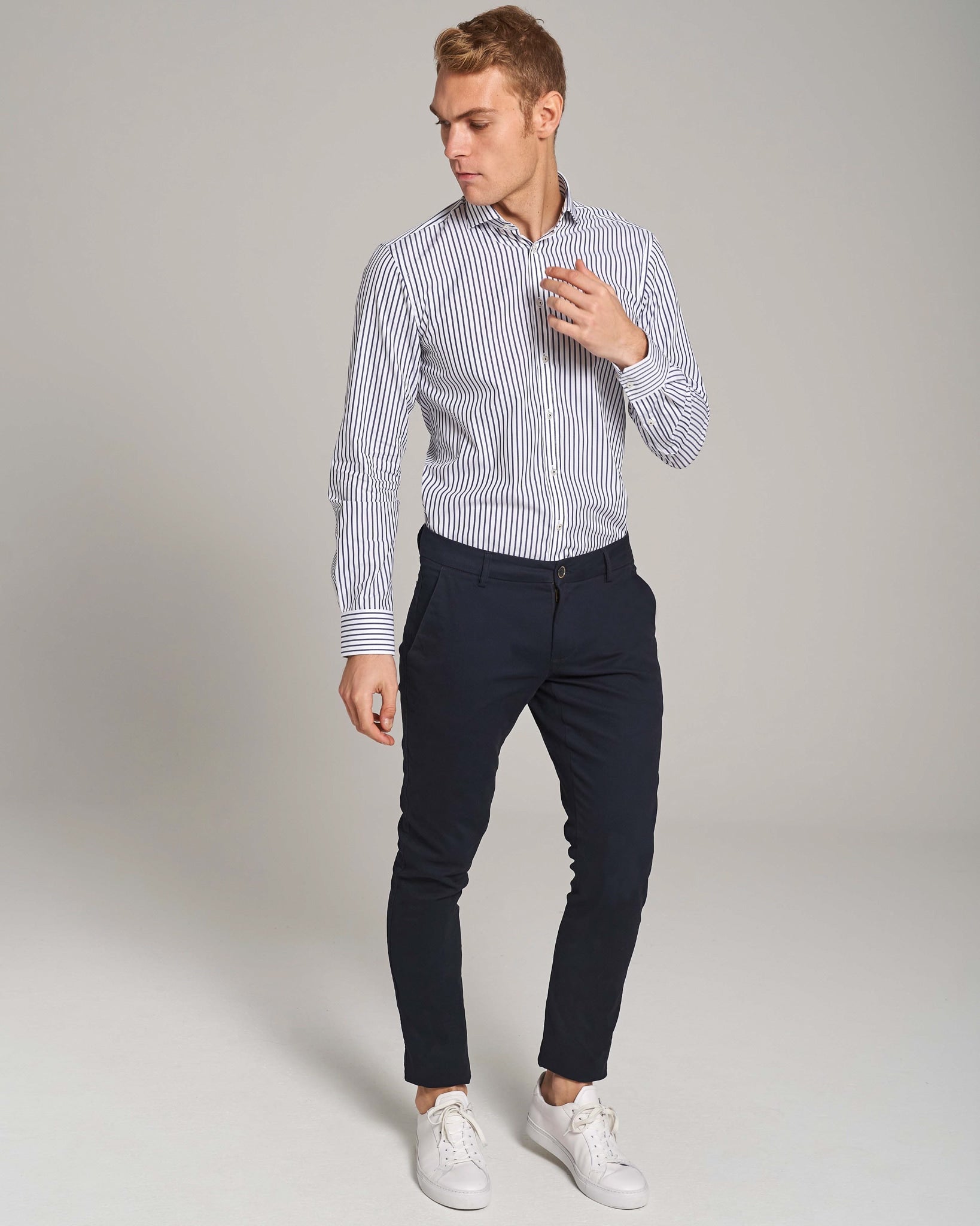 BS Maldonado Slim Fit Chinos - Marinblå
