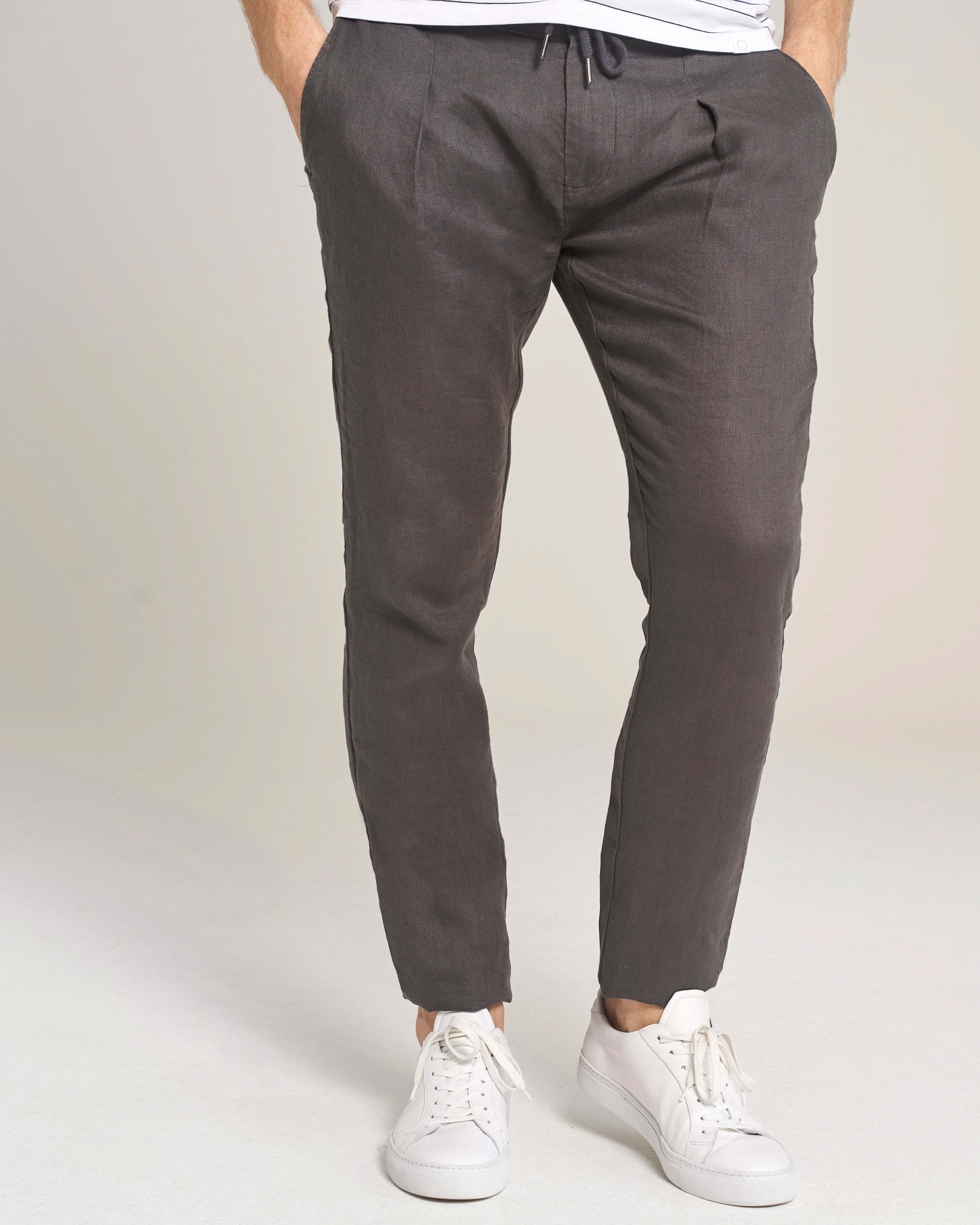 BS Ica Slim Fit Chinos - Grå