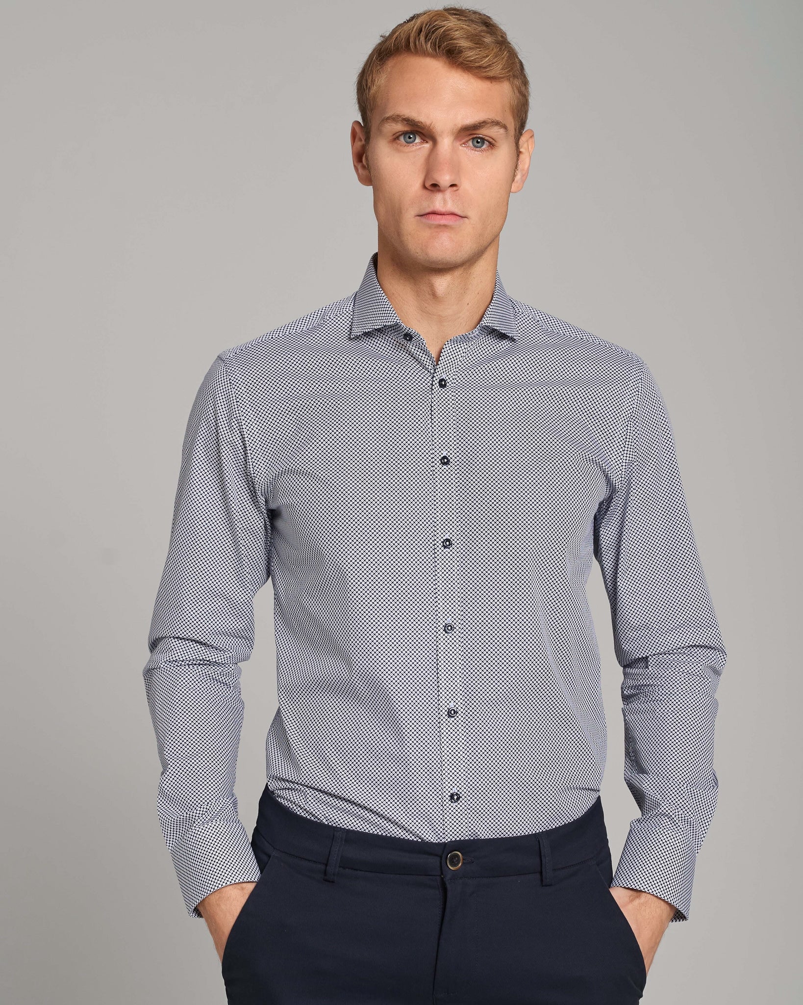 BS Zoff Slim Fit Skjorta - White
