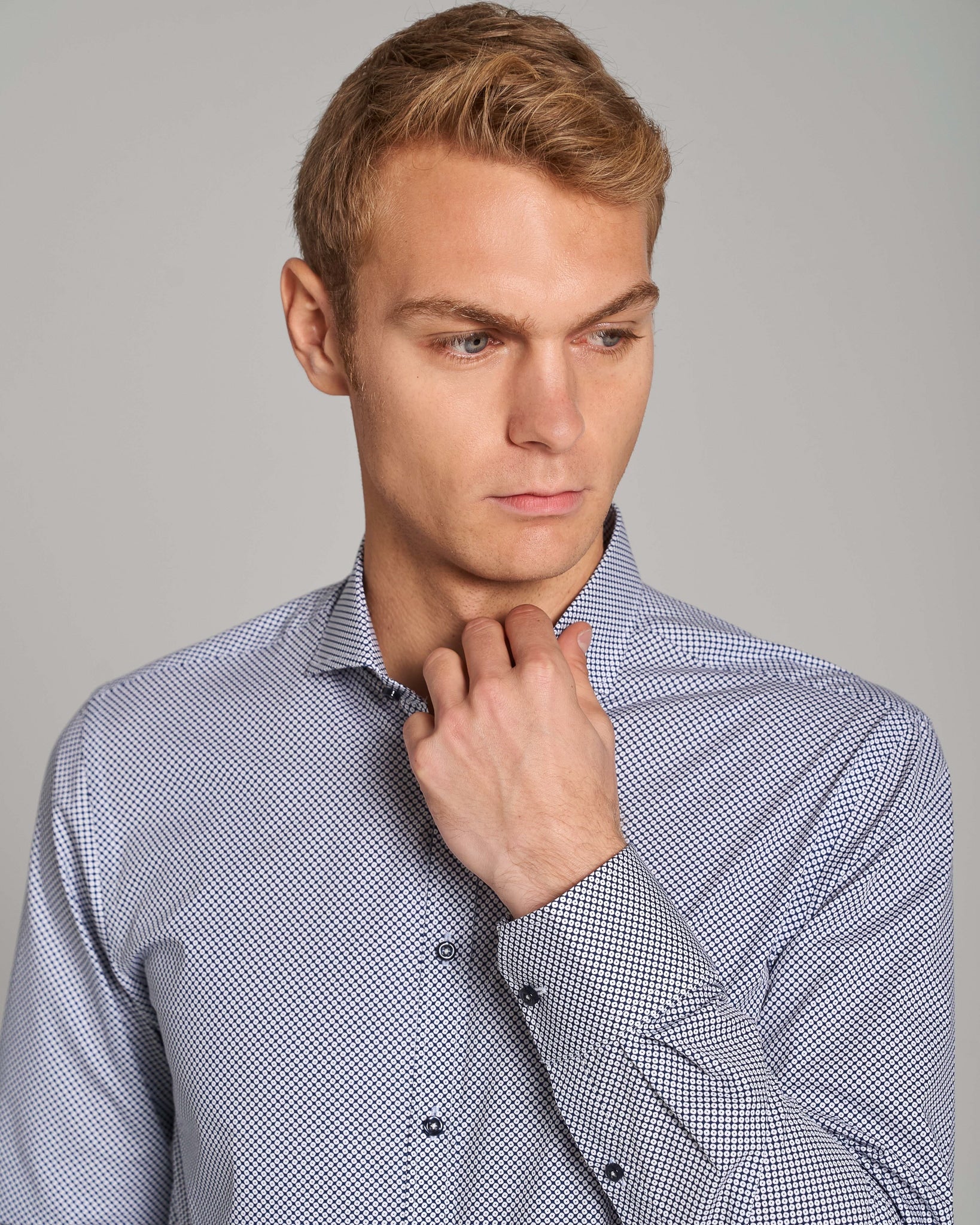 BS Zoff Slim Fit Skjorta - White