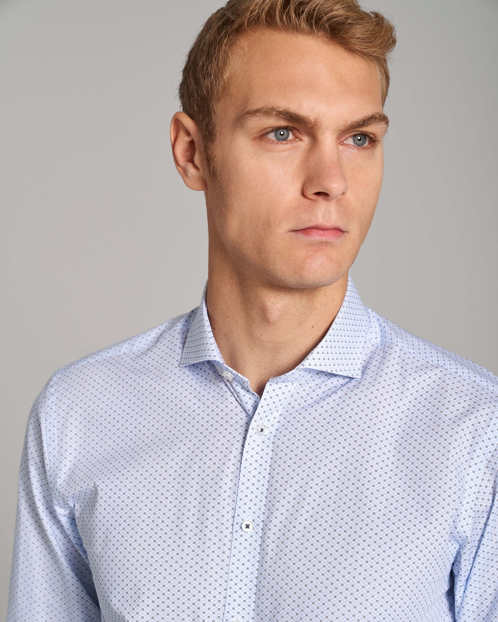 BS Hernando Modern Fit Skjorta - Ljusblå