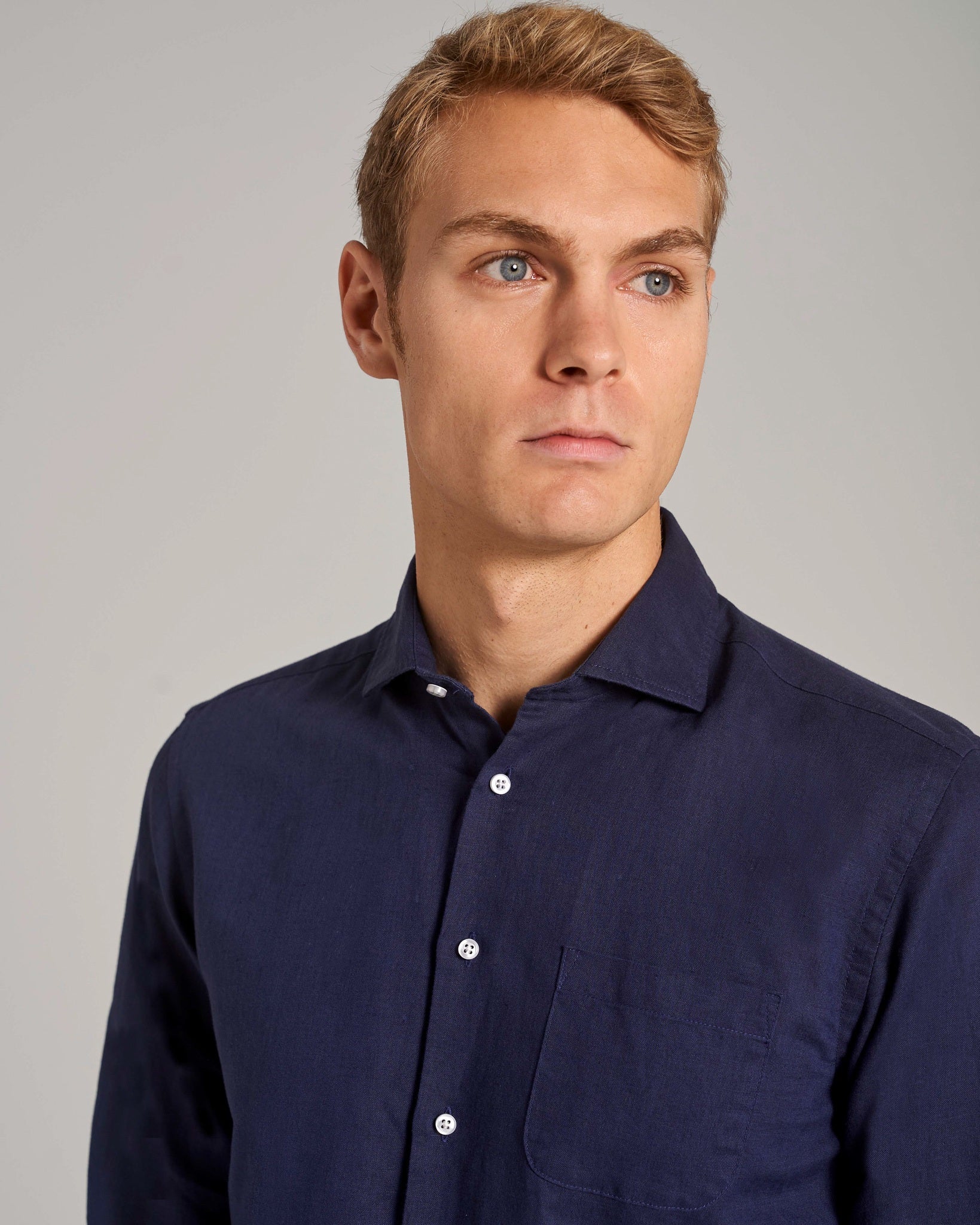 BS Ricciardo Casual Slim Fit Skjorta - Marinblå