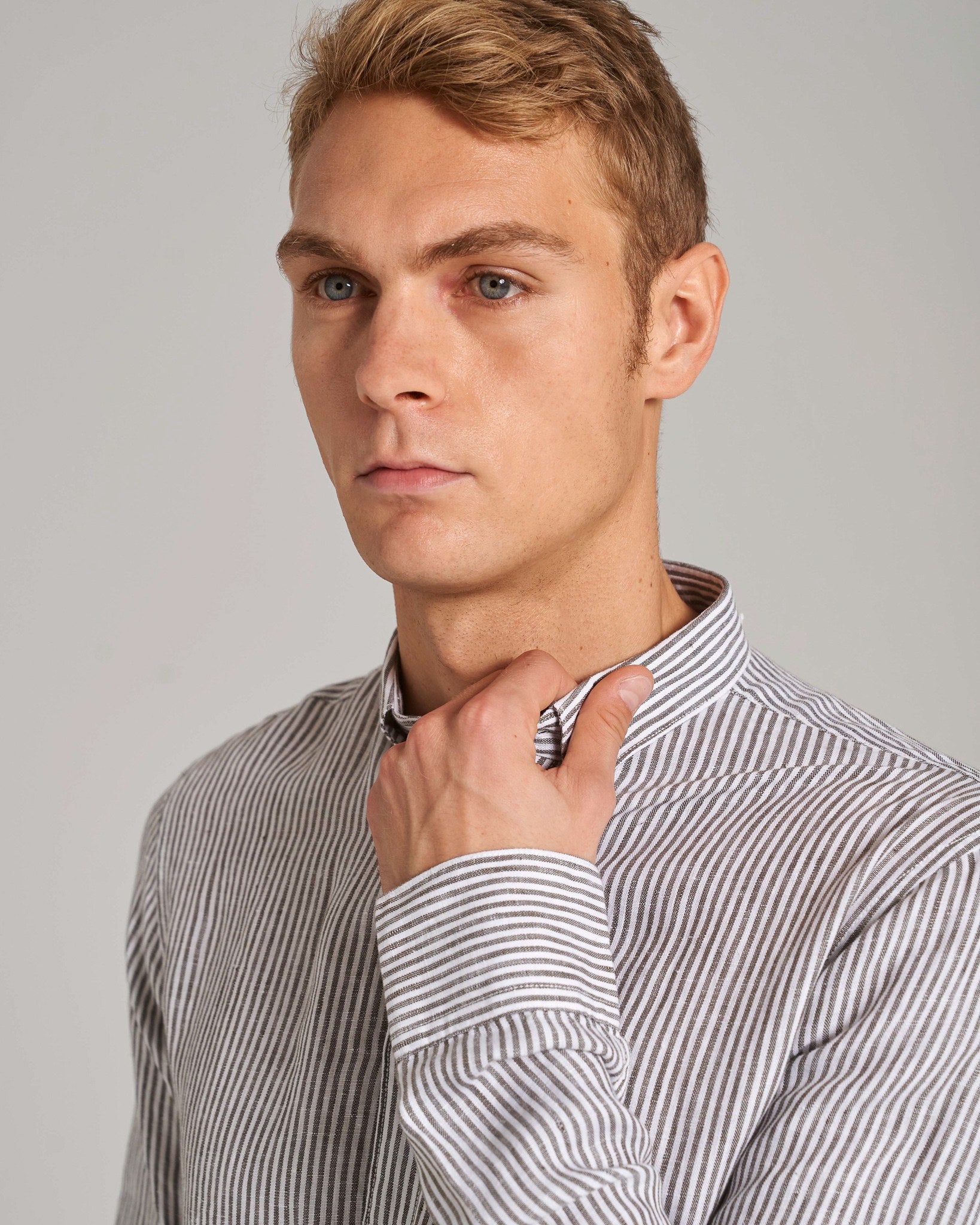 BS Bottas Casual Slim Fit Skjorta - Army/White