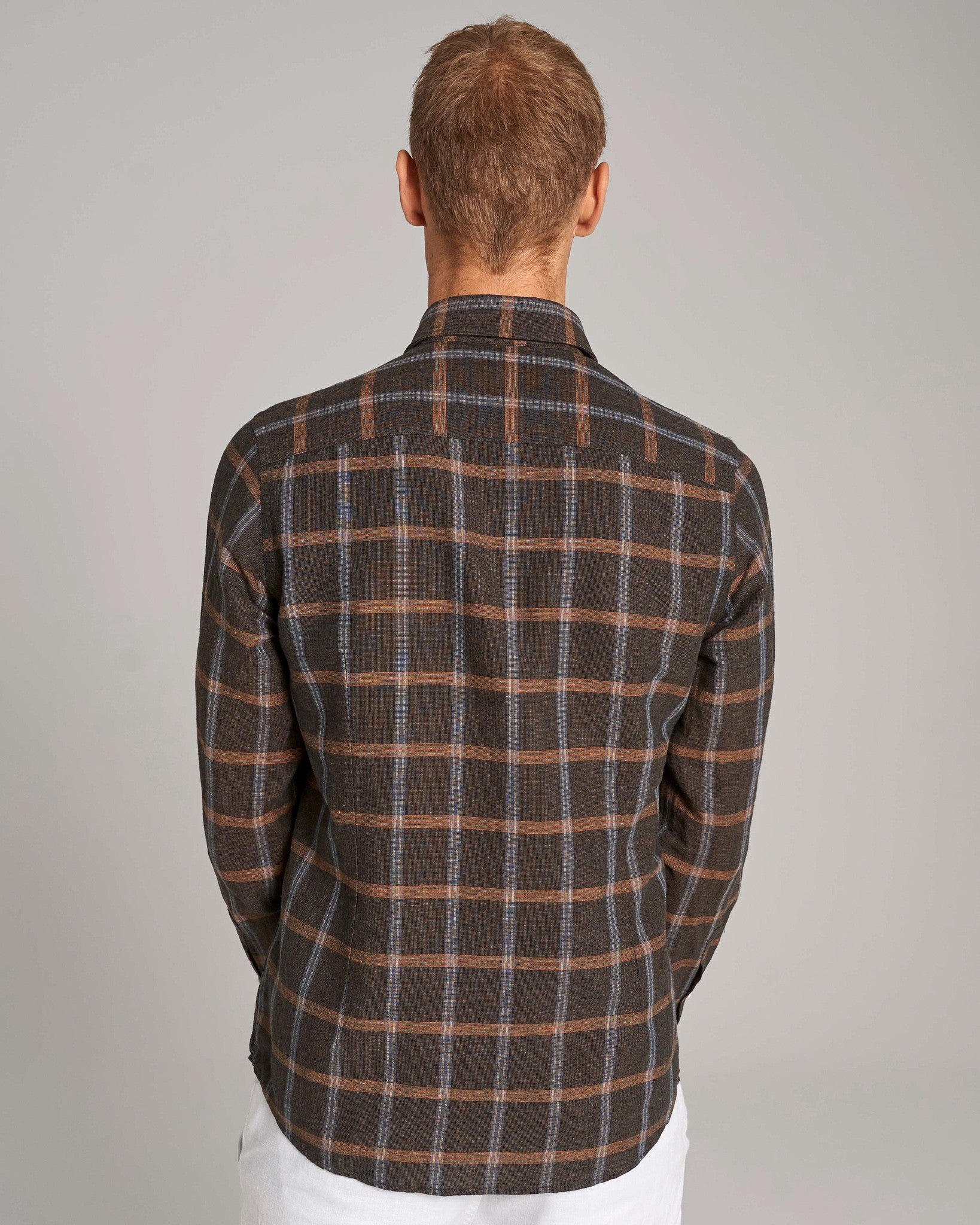 BS Leclerc Casual Slim Fit Skjorta - Brown