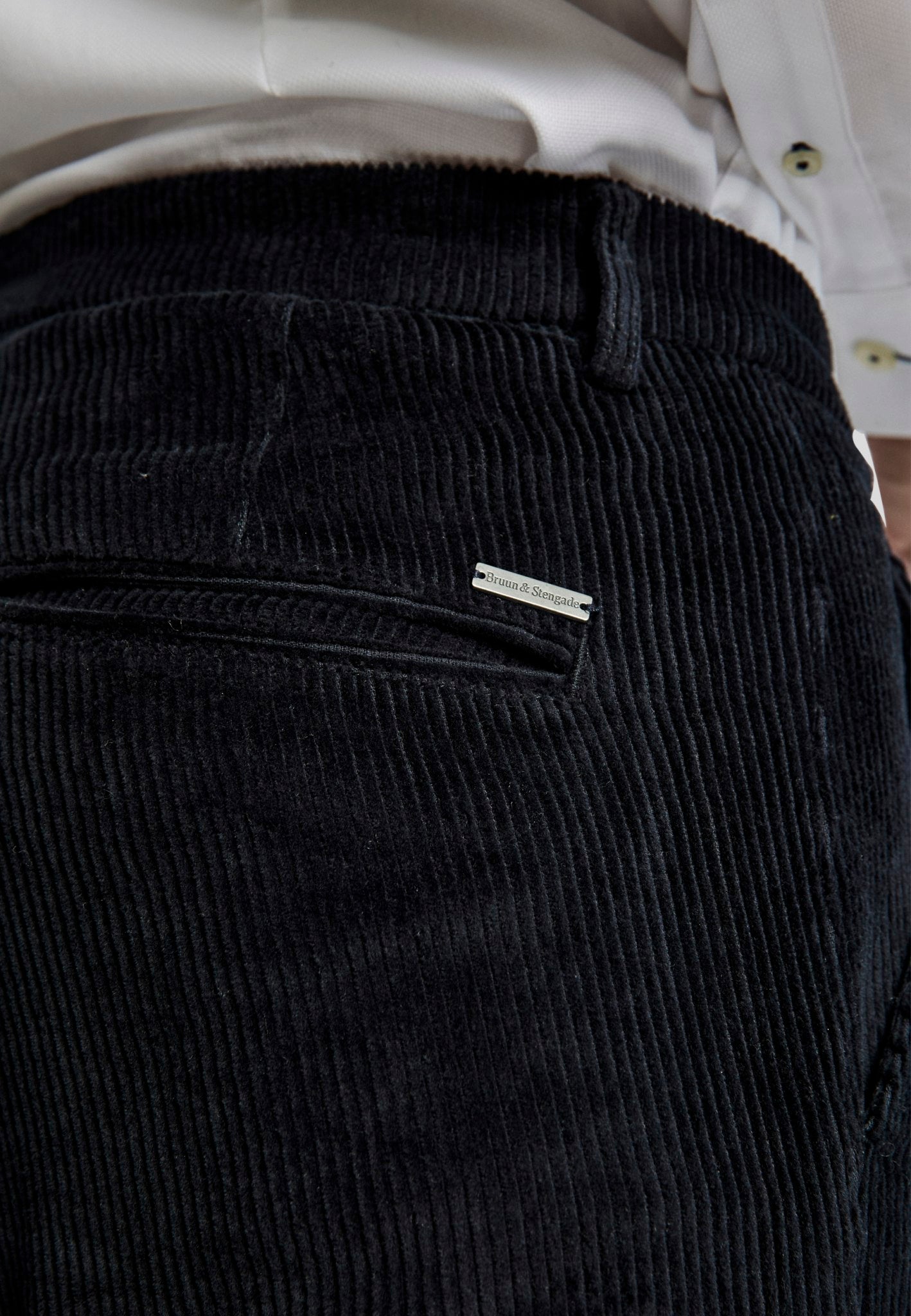 BS Alfred slim fit chinos - marinblå