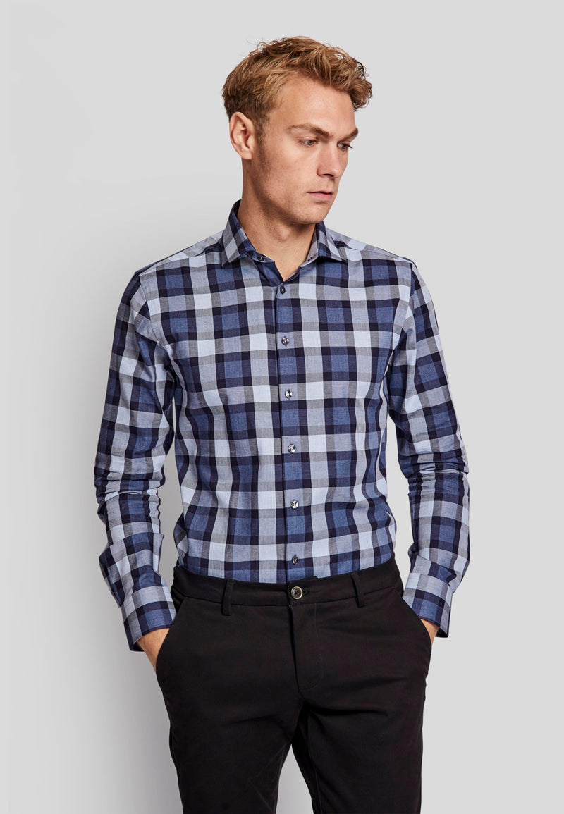 BS Sink slim fit Skjorta - Blue