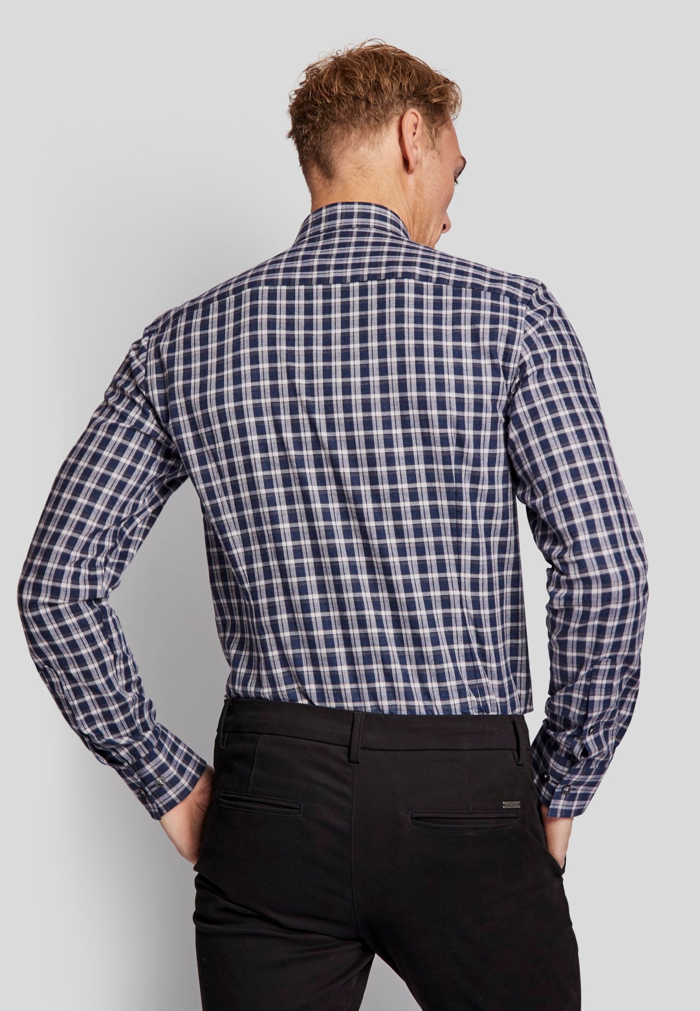 BS Steadman slim fit Skjorta - Blue