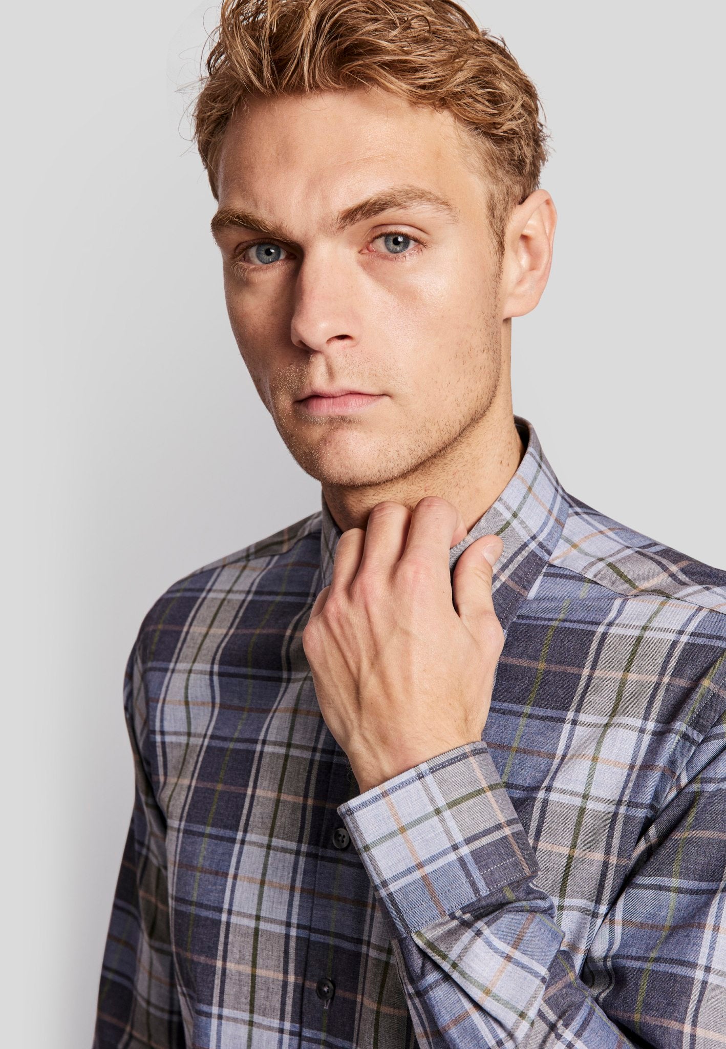 BS Terience slim fit Skjorta - Blå