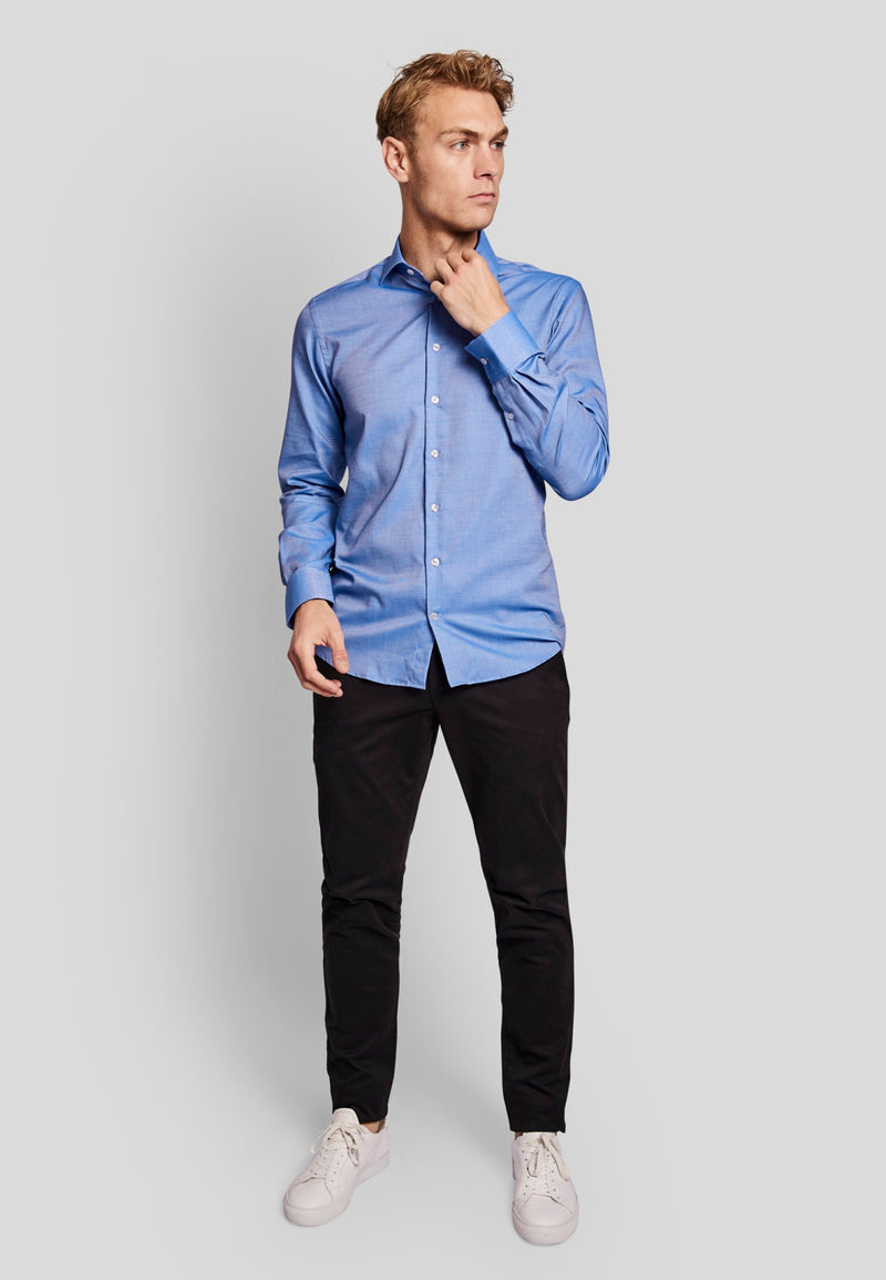 BS Val slim fit Skjorta - Blue