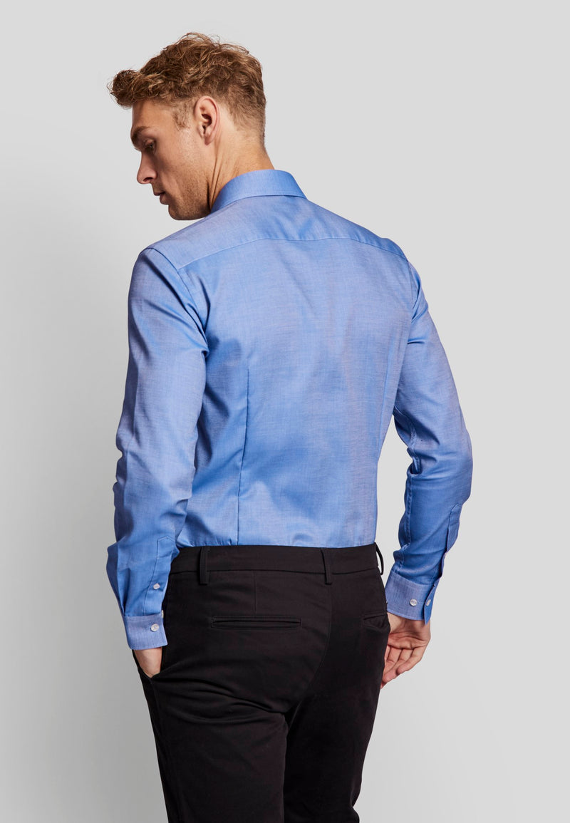 BS Val slim fit Skjorta - Blue