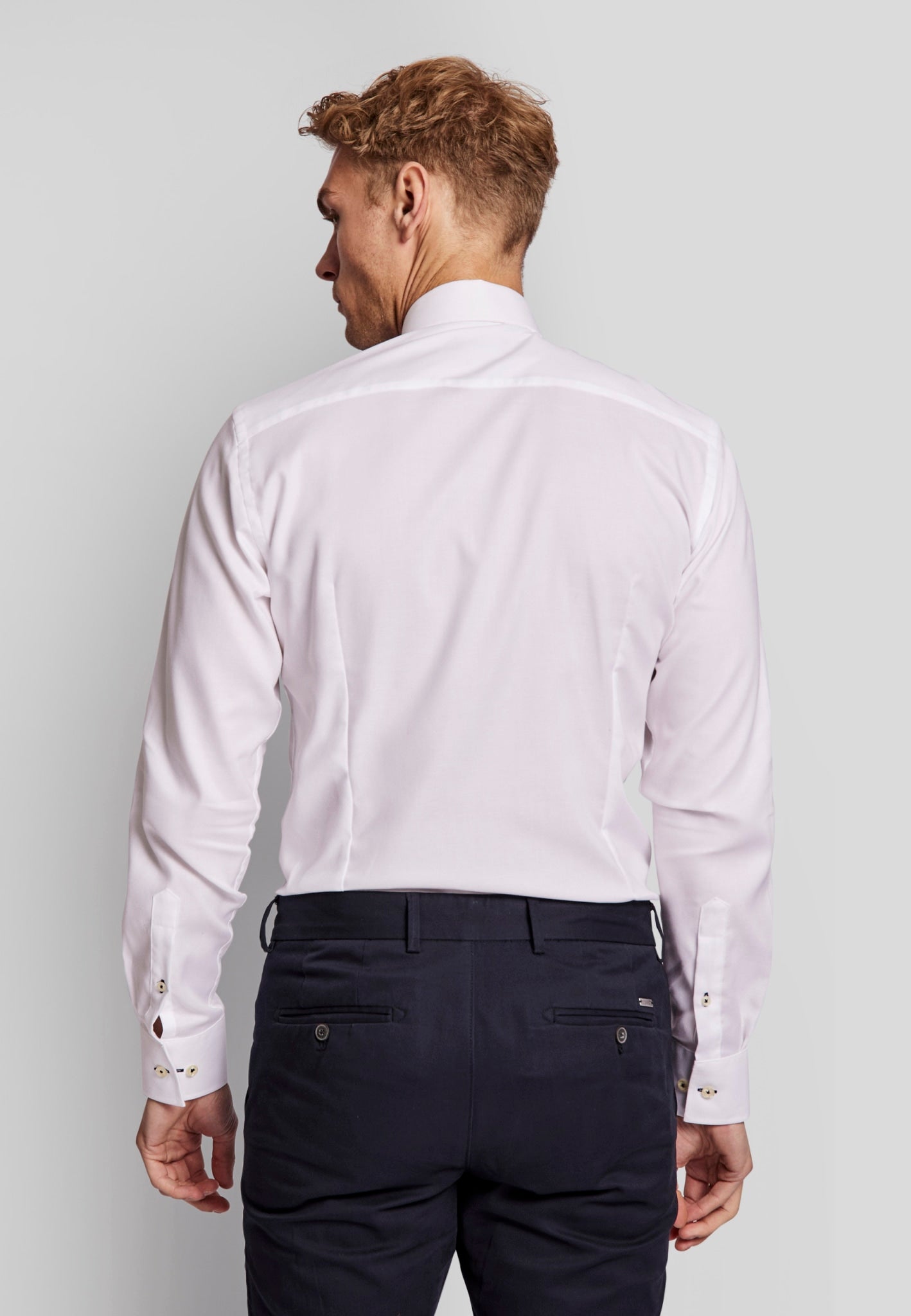BS Tung slim fit skjorta - White