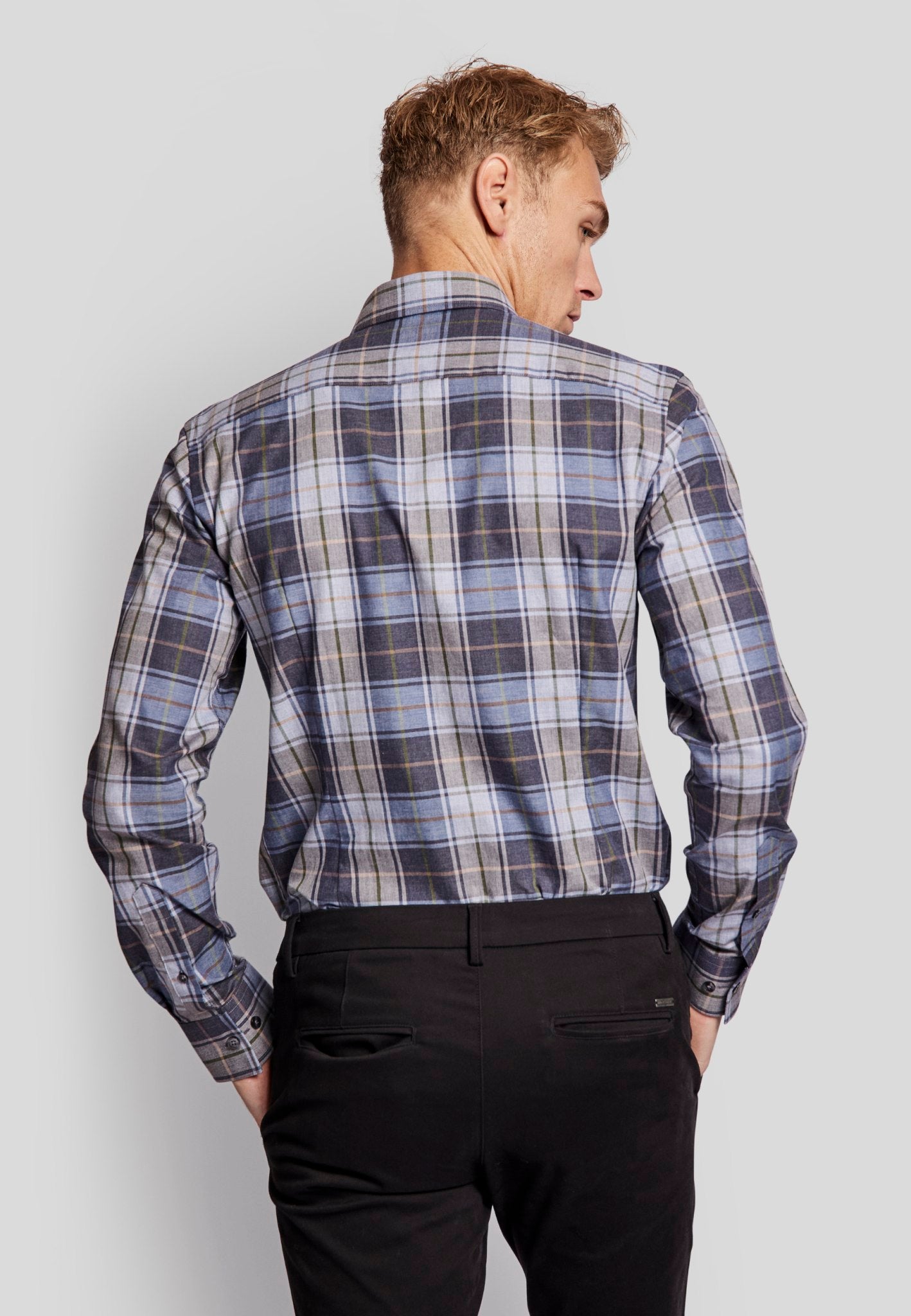 BS Kalas modern fit Skjorta - Blå