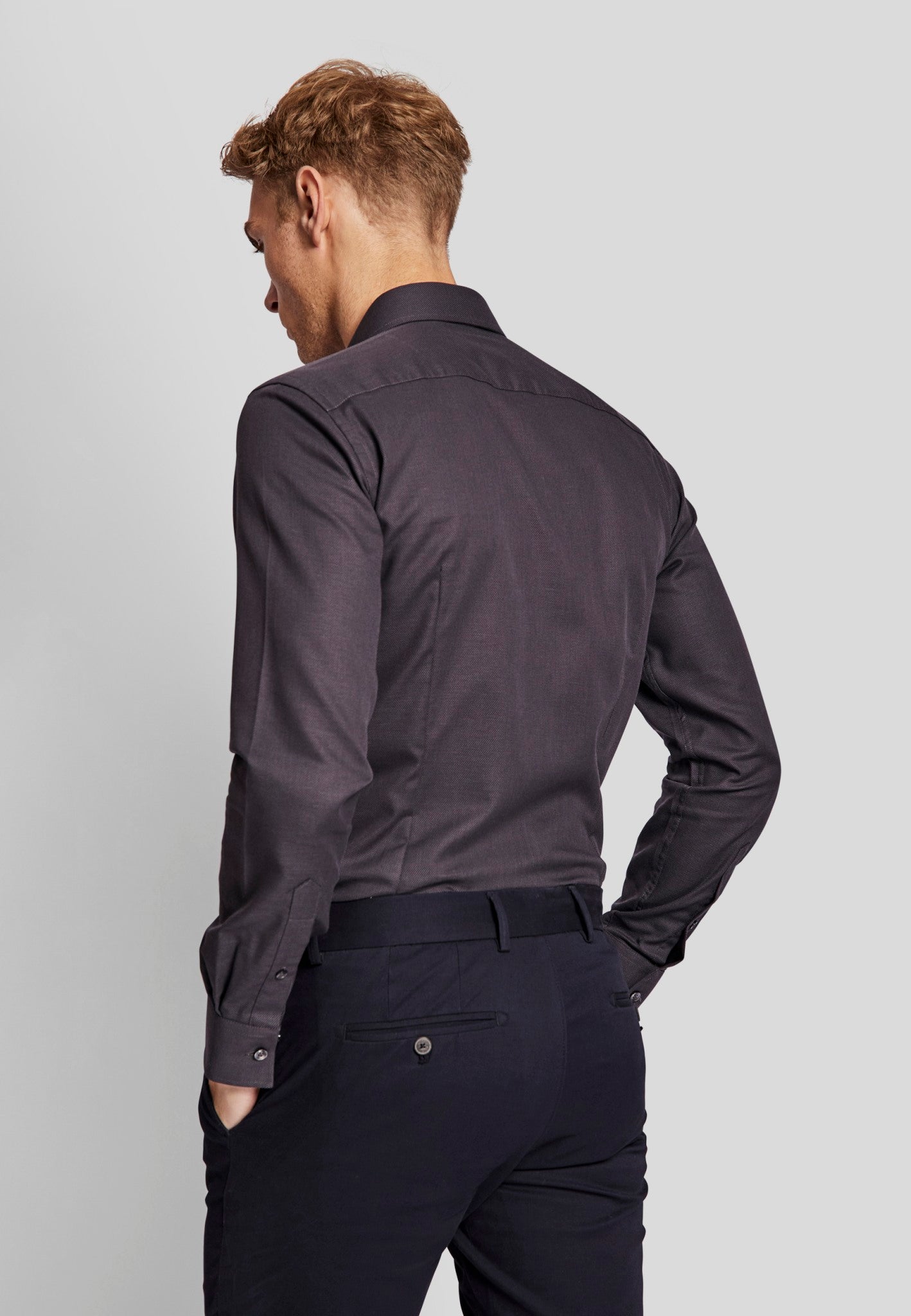 BS Lamela modern fit Skjorta - Charcoal