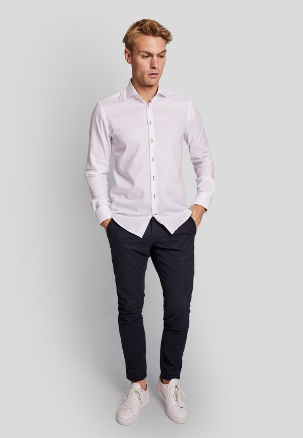 BS Pung modern fit Skjorta - White